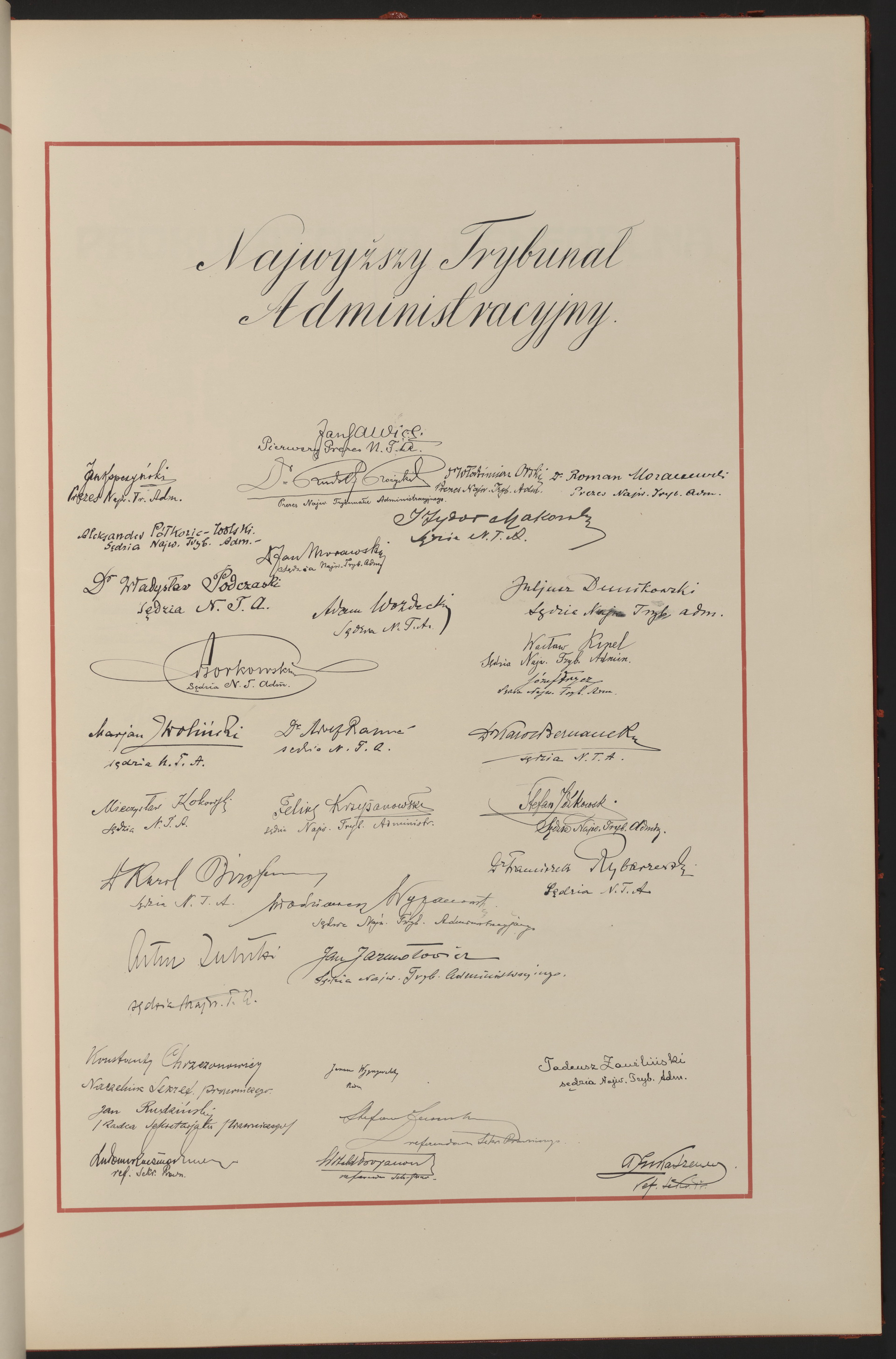 Podpis Jan Rudziński na stronie nr 57 w tomie nr 1