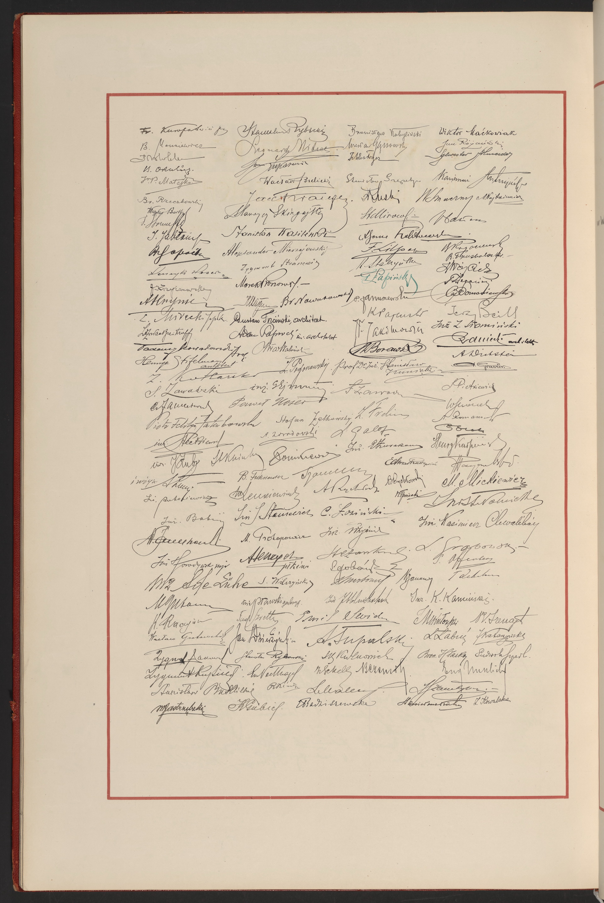 Podpis  Pławski na stronie nr 152 w tomie nr 1