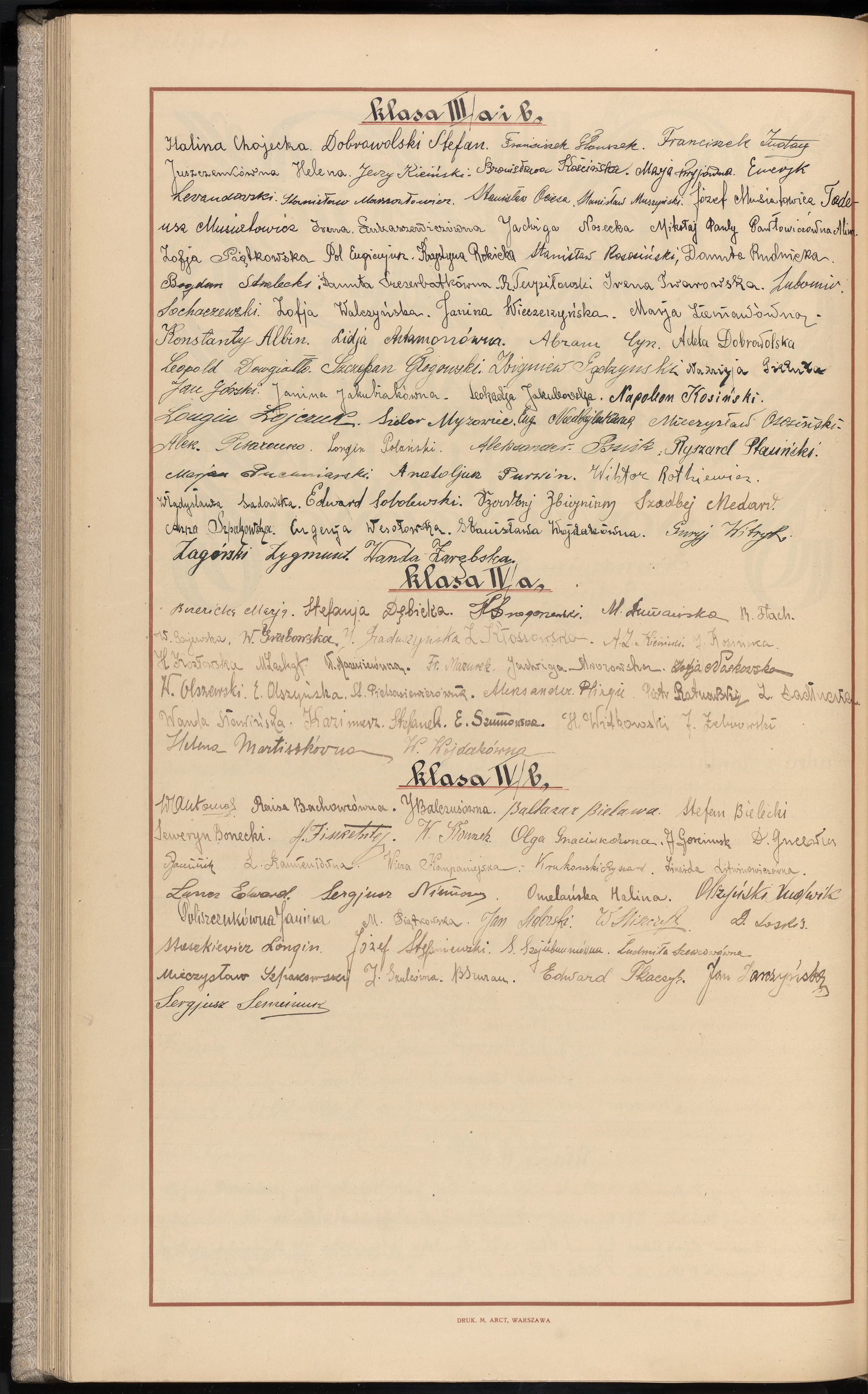 Podpis Wanda Zarębska na stronie nr 192 w tomie nr 7