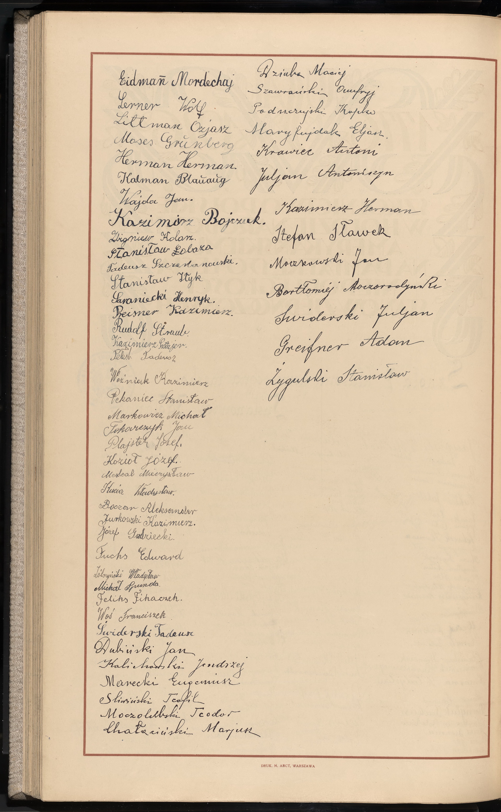 Podpis Władysław Kucier na stronie nr 250 w tomie nr 7