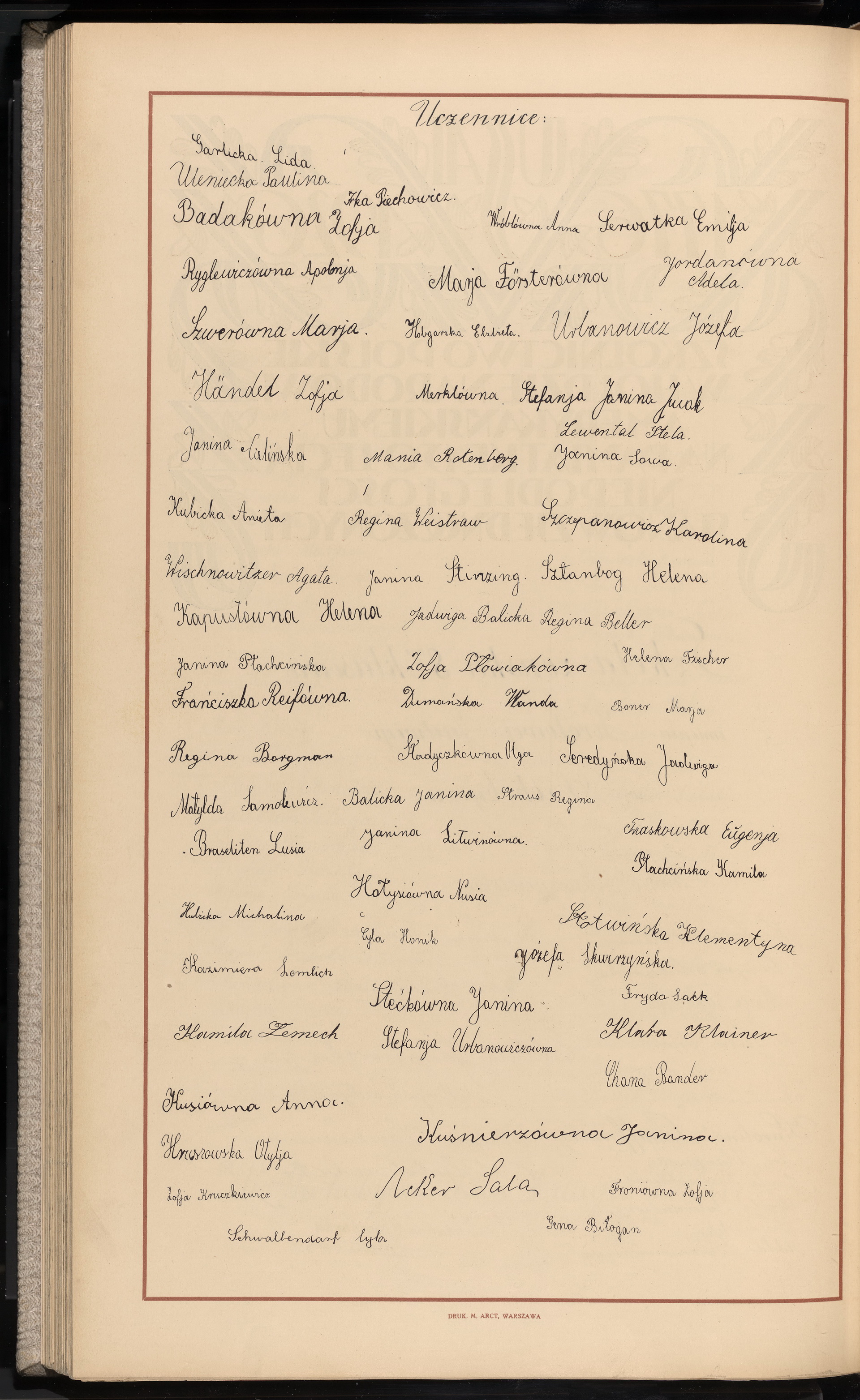 Podpis Lida Garlicka na stronie nr 268 w tomie nr 7