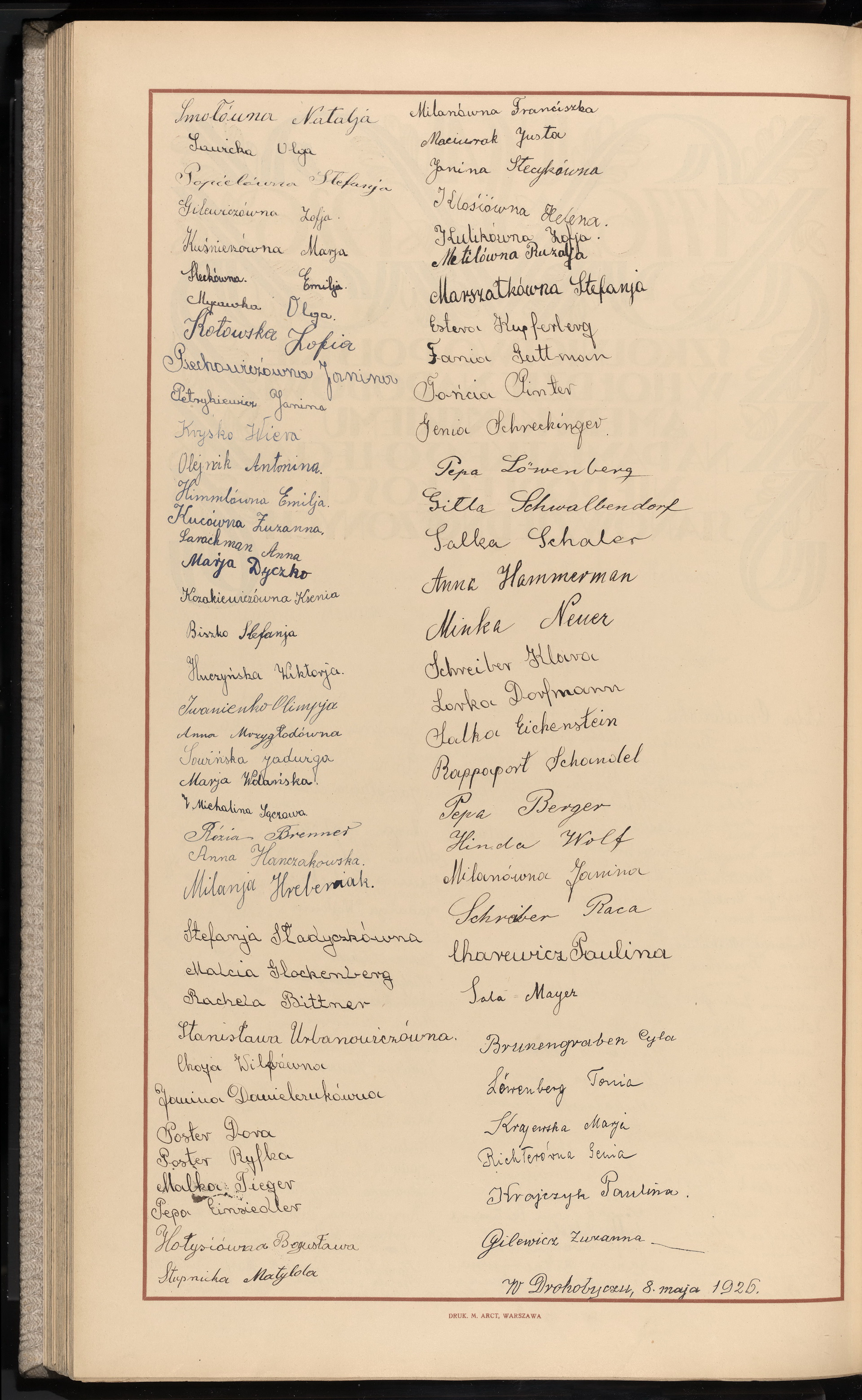 Podpis Schandel Rappaport na stronie nr 270 w tomie nr 7