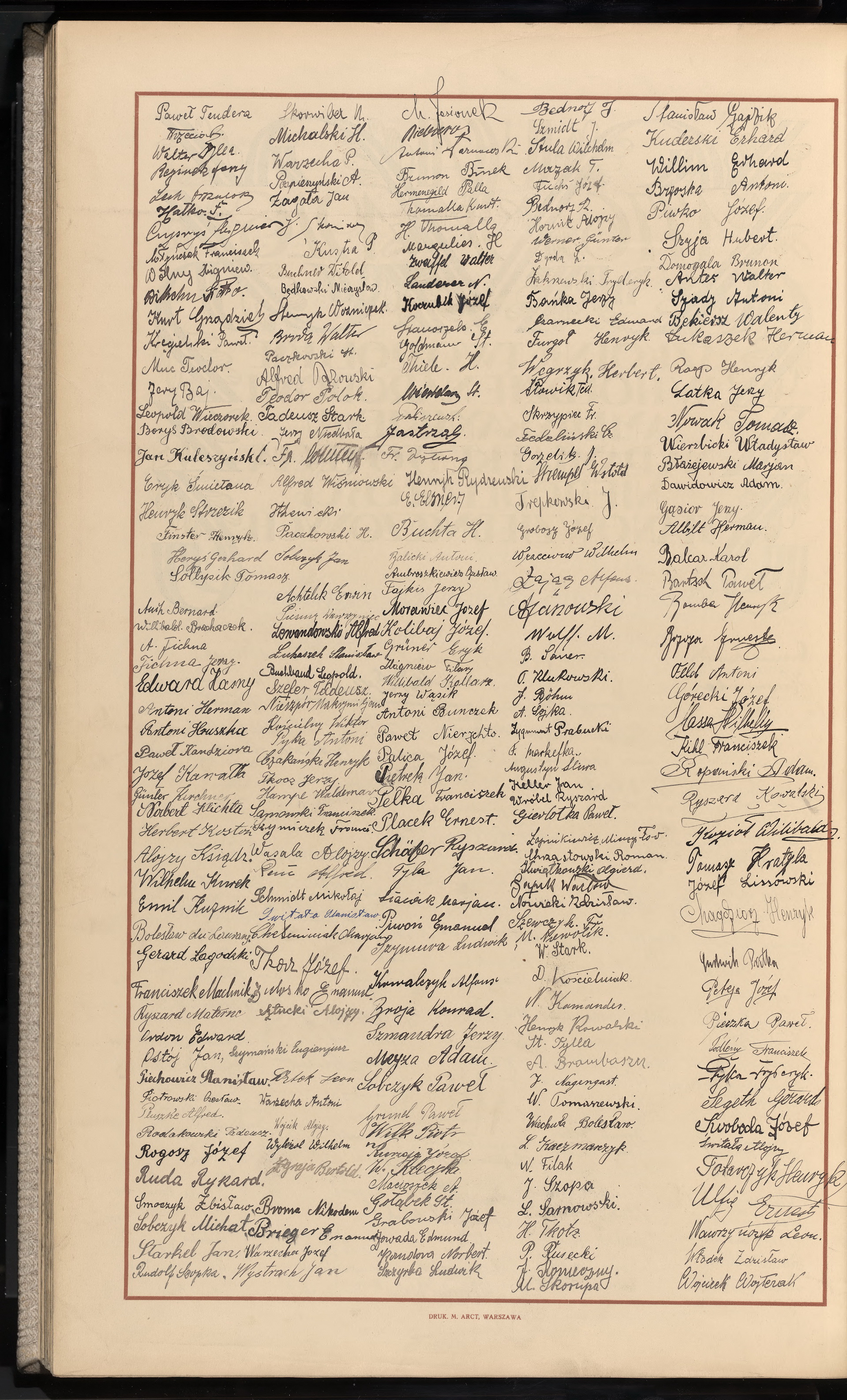 Podpis Józef Rogosz na stronie nr 302 w tomie nr 7