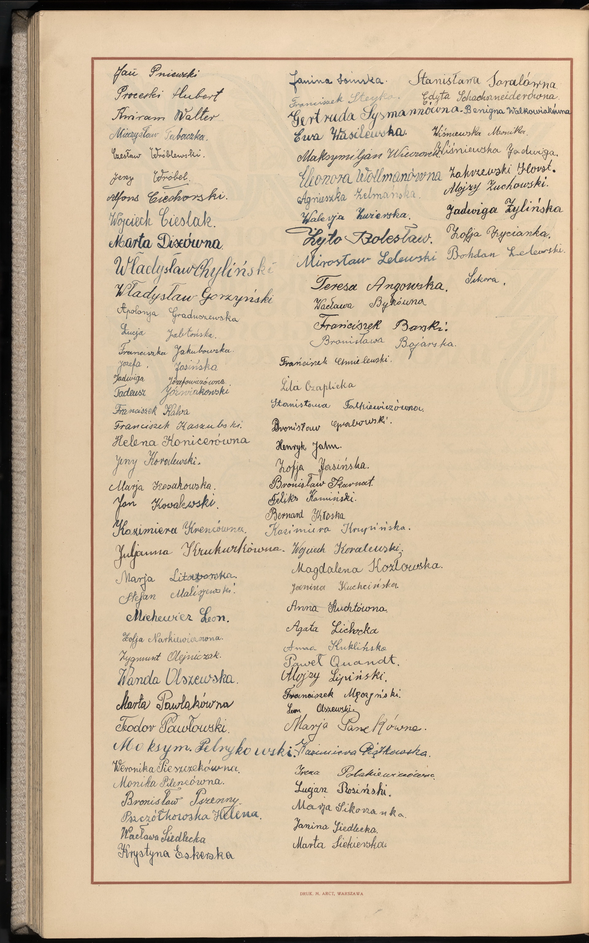 Podpis  Sikora na stronie nr 308 w tomie nr 7