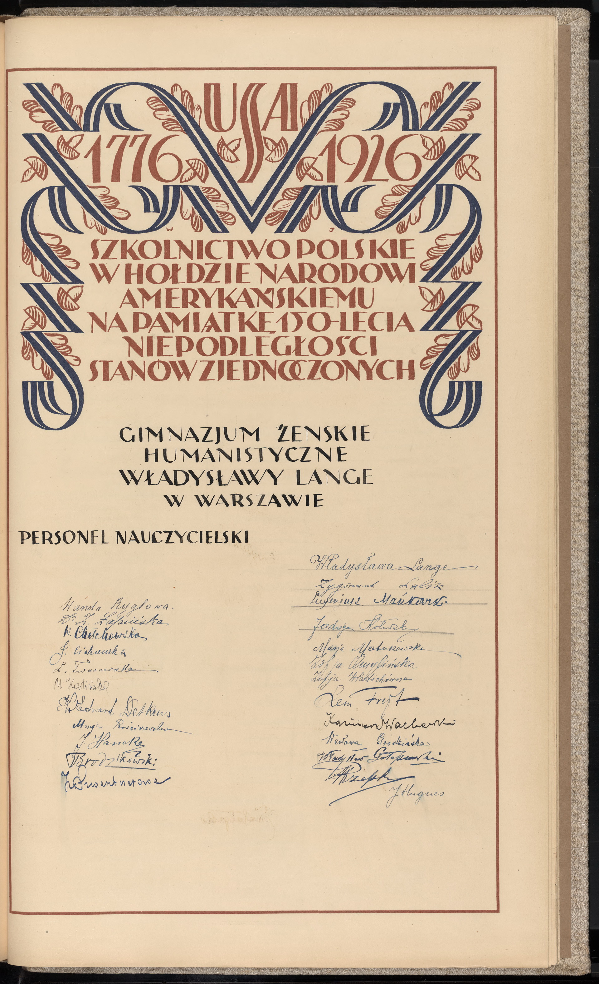 Podpis Wanda Buglowa na stronie nr 415 w tomie nr 7