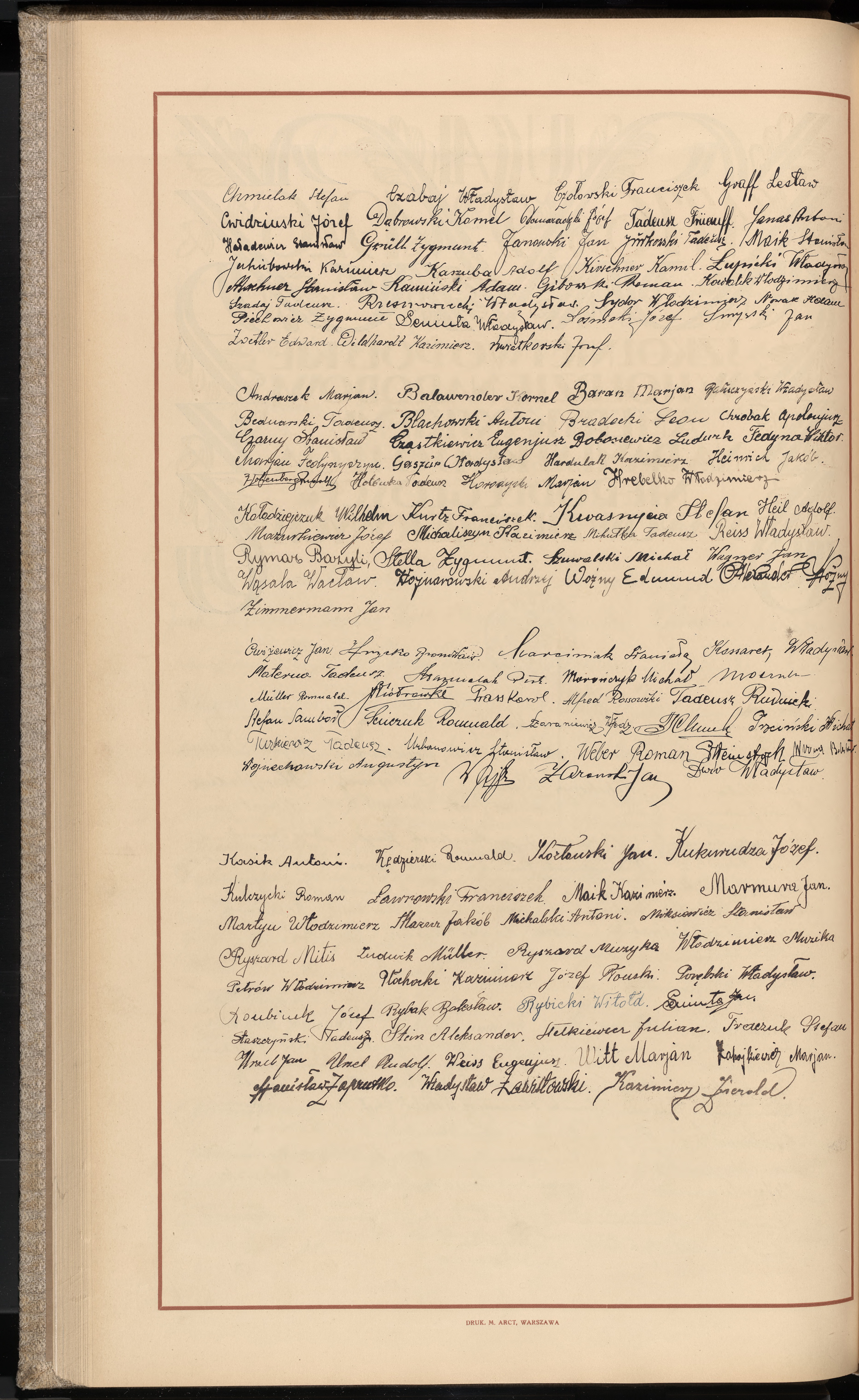 Podpis Władysław Żwir na stronie nr 118 w tomie nr 8