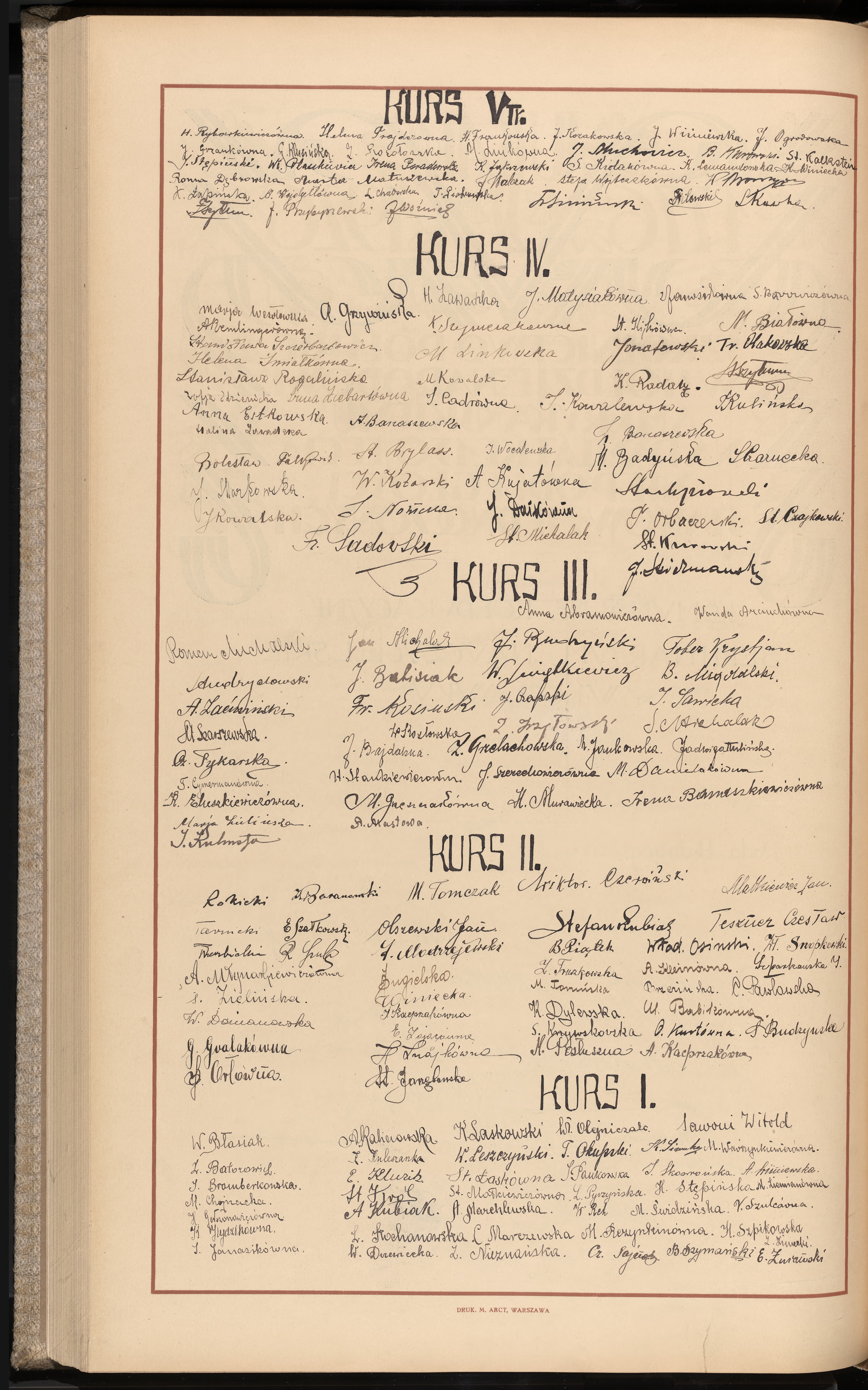 Podpis H. Rybowkiewiczówna na stronie nr 220 w tomie nr 8