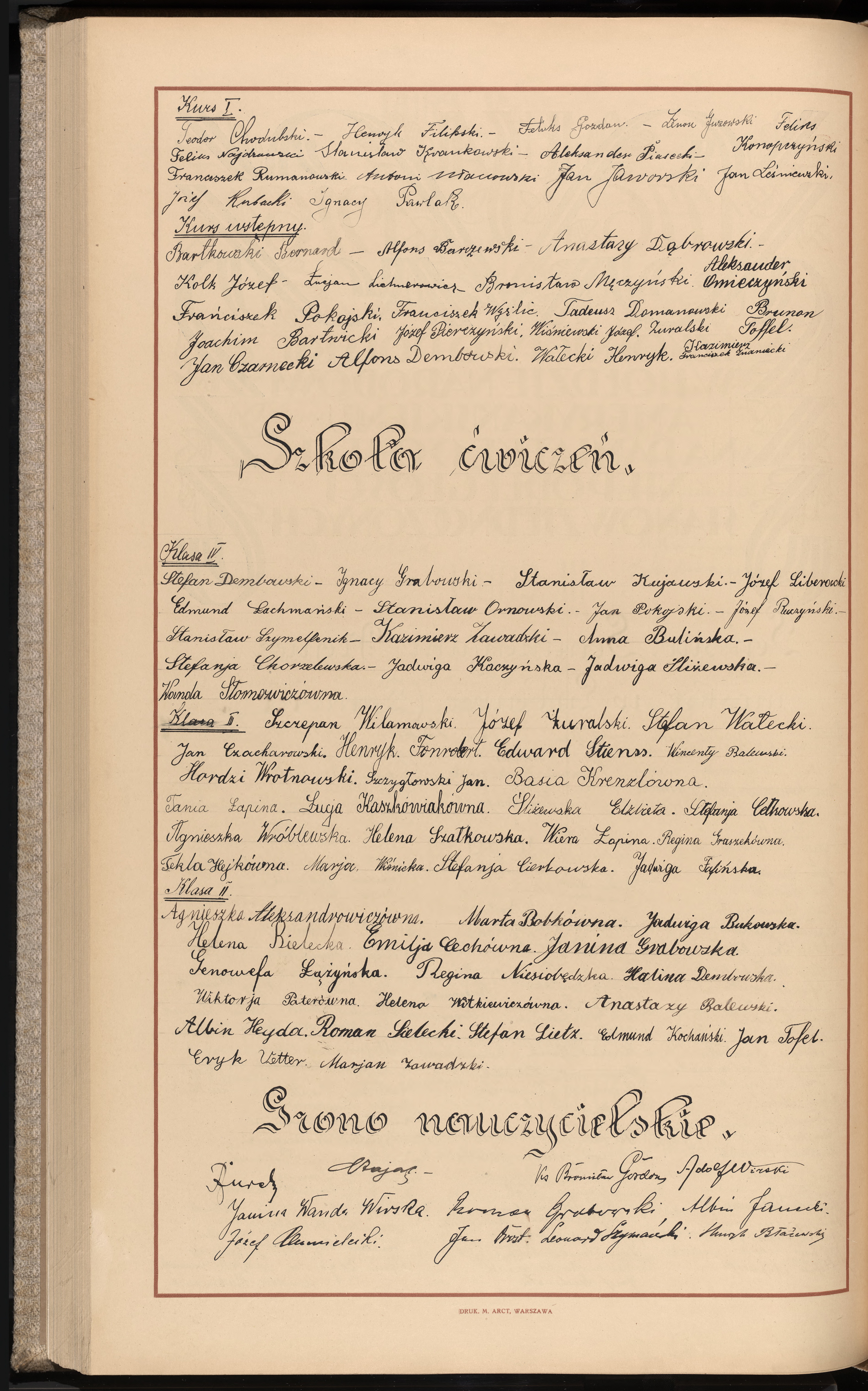 Podpis Janina Wanda Wirska na stronie nr 222 w tomie nr 8
