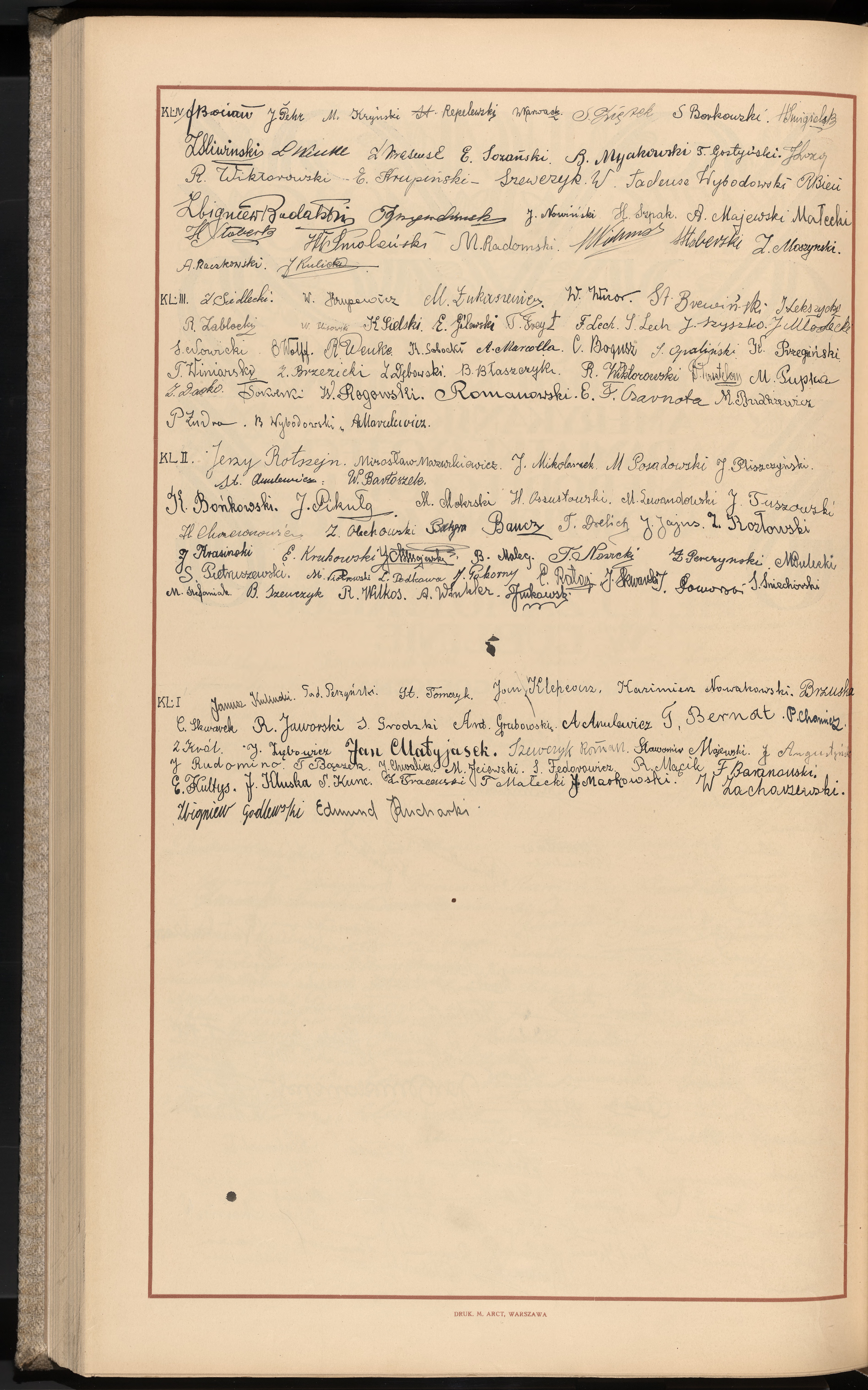 Podpis Edmund Kucharski na stronie nr 262 w tomie nr 8