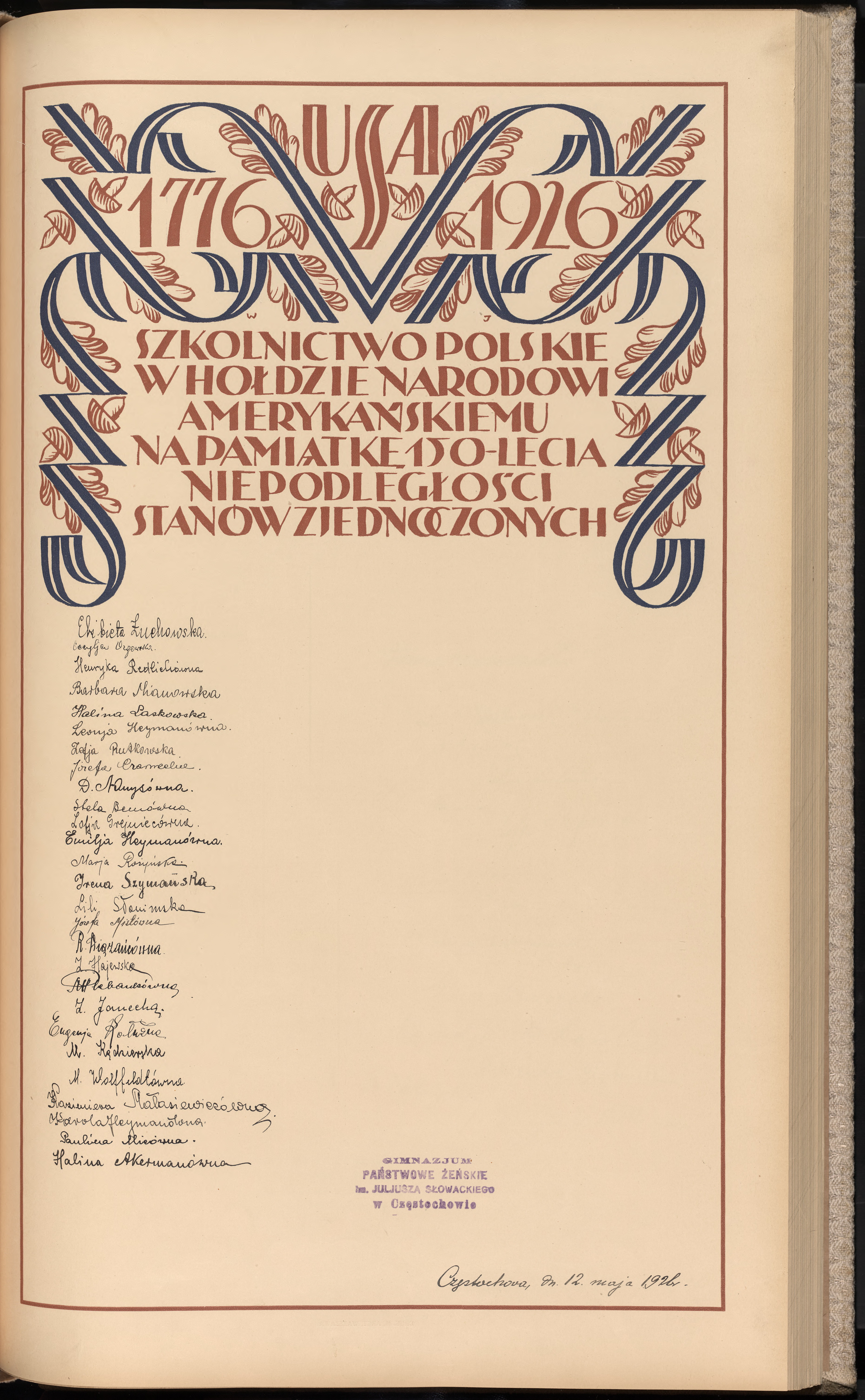 Podpis Halina Akermanówna na stronie nr 277 w tomie nr 8