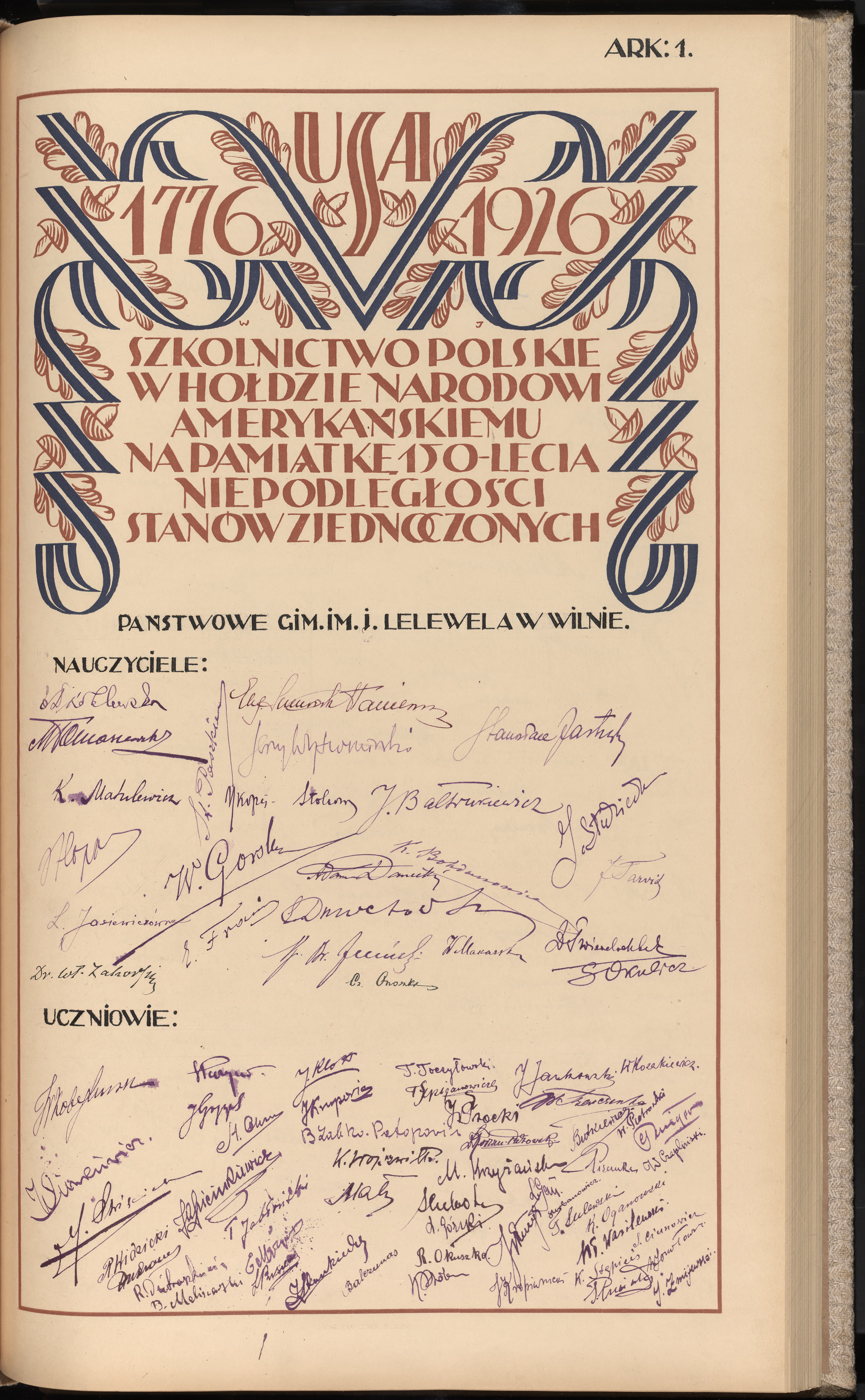 Podpis Kazimierz Czumrok na stronie nr 285 w tomie nr 8