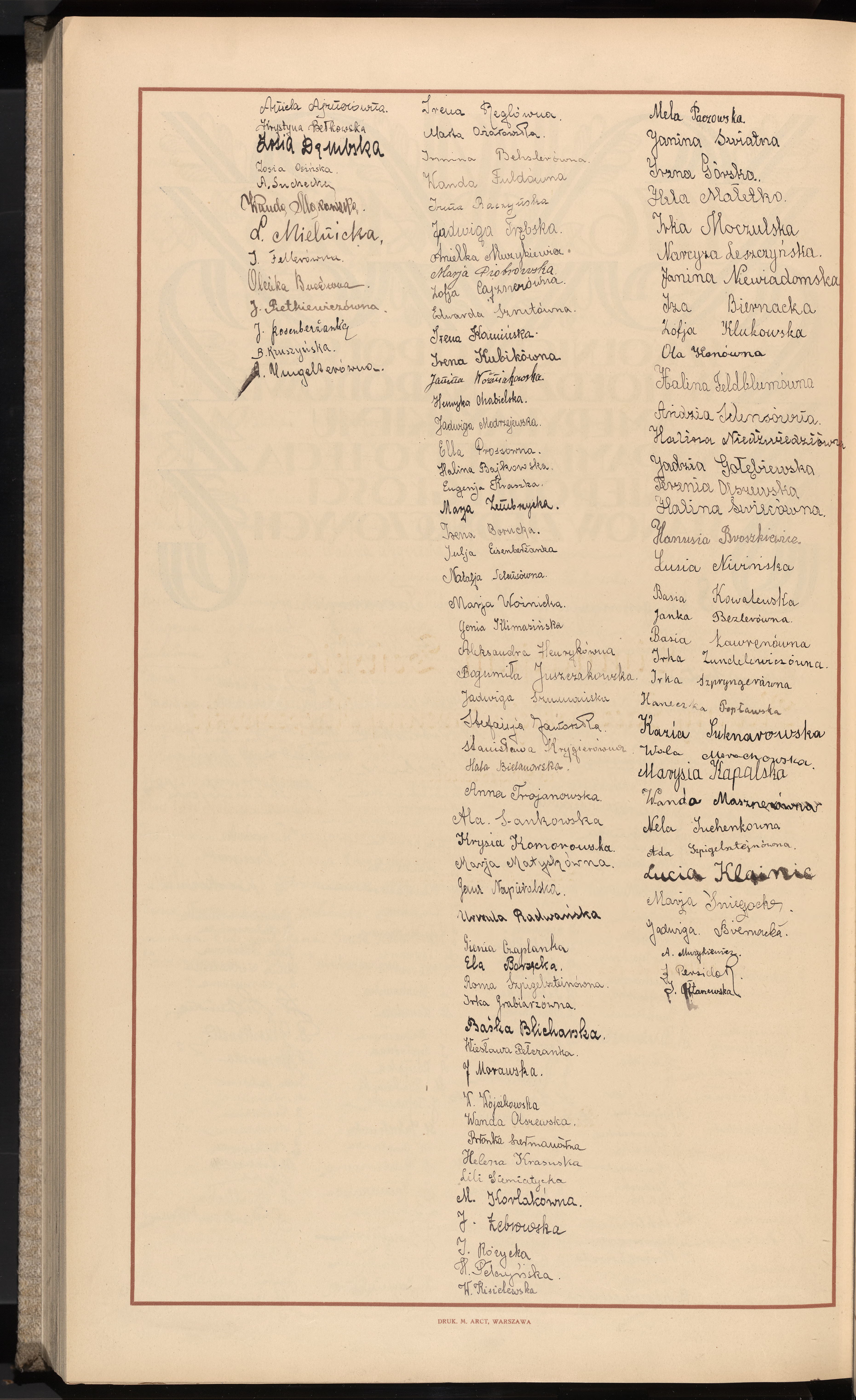 Podpis Jadwiga Szumańska na stronie nr 396 w tomie nr 8