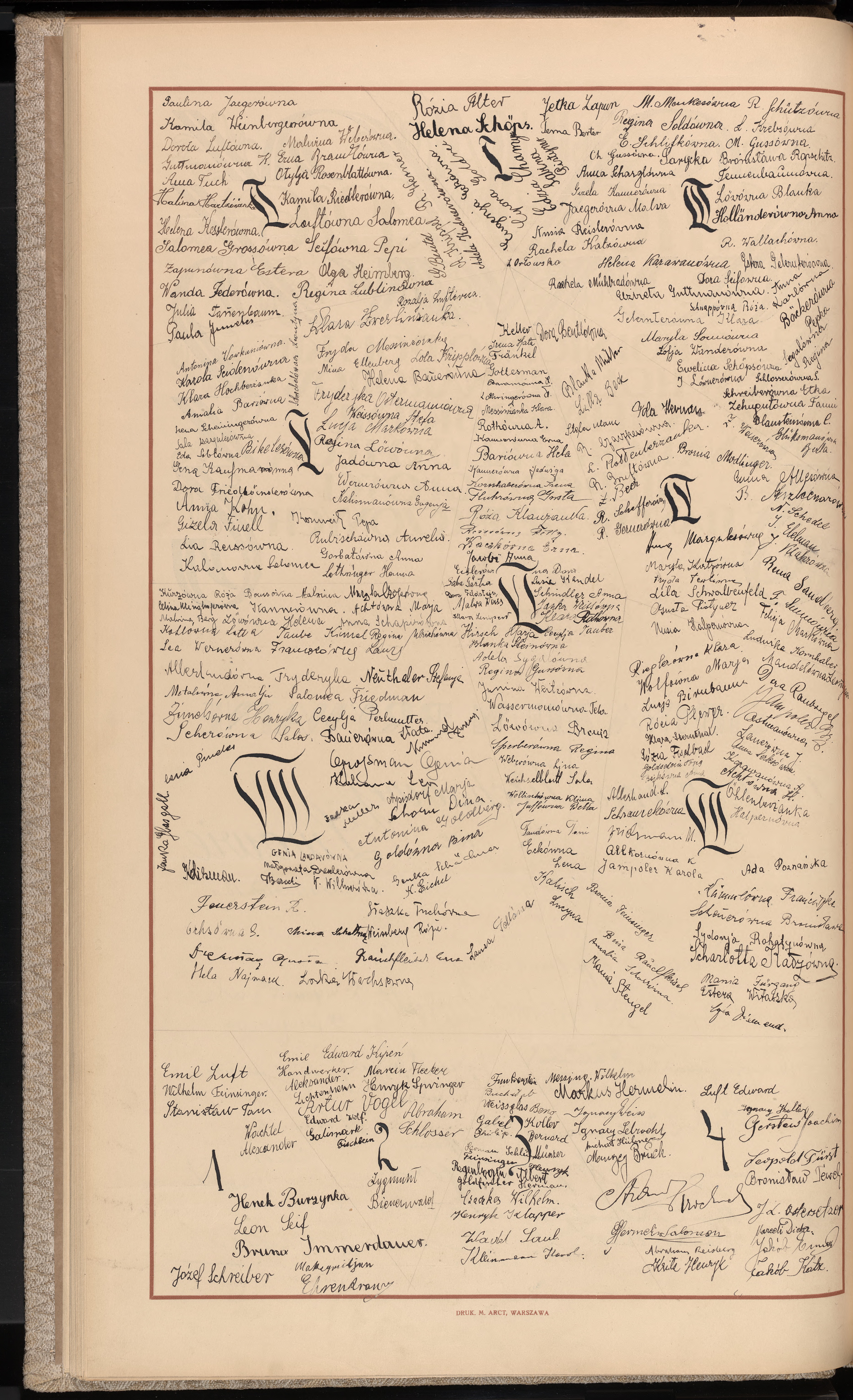 Podpis Gizela Finell na stronie nr 72 w tomie nr 9