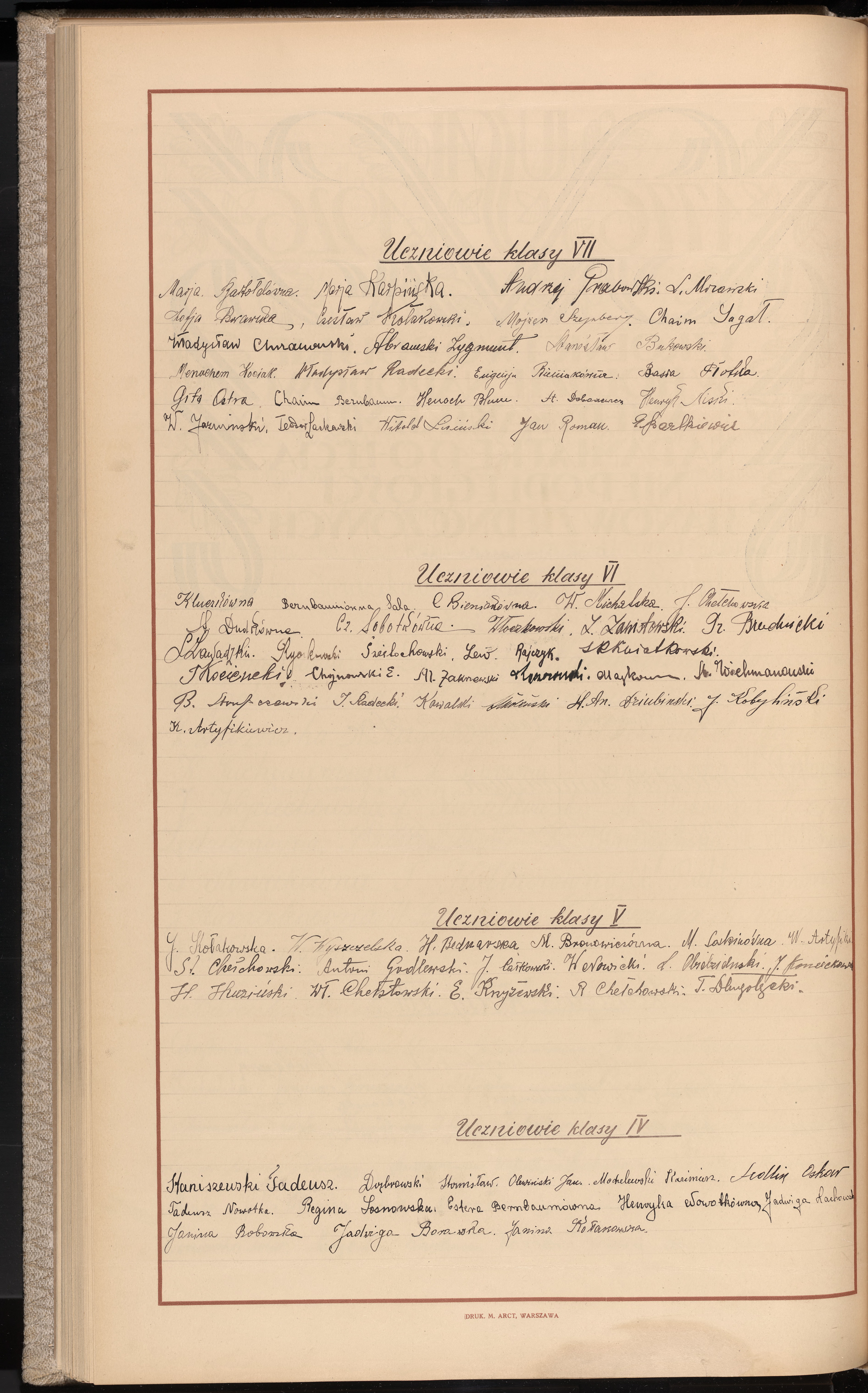 Podpis W. Artyfika na stronie nr 146 w tomie nr 9