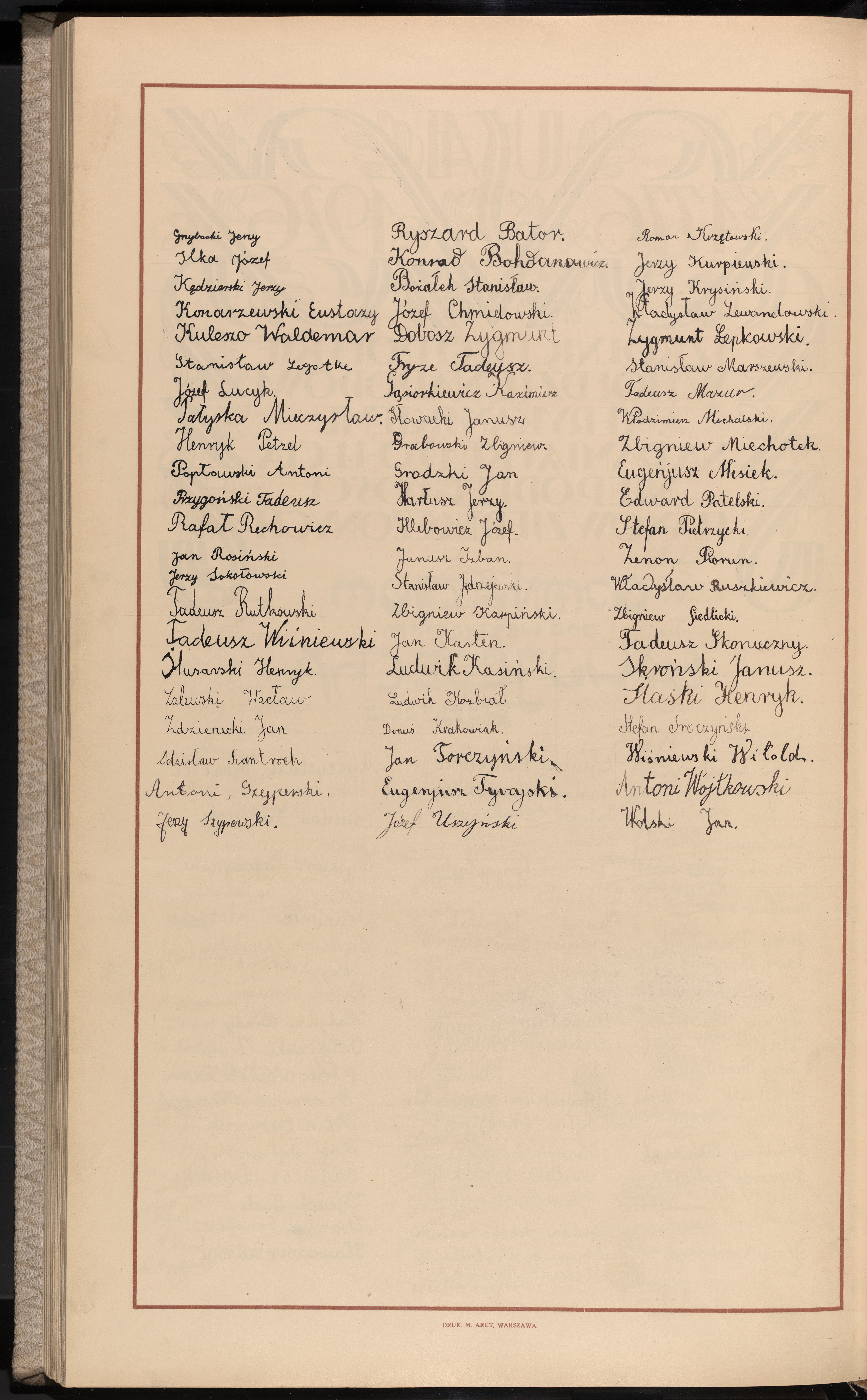 Podpis Jerzy Kędzierski na stronie nr 276 w tomie nr 9