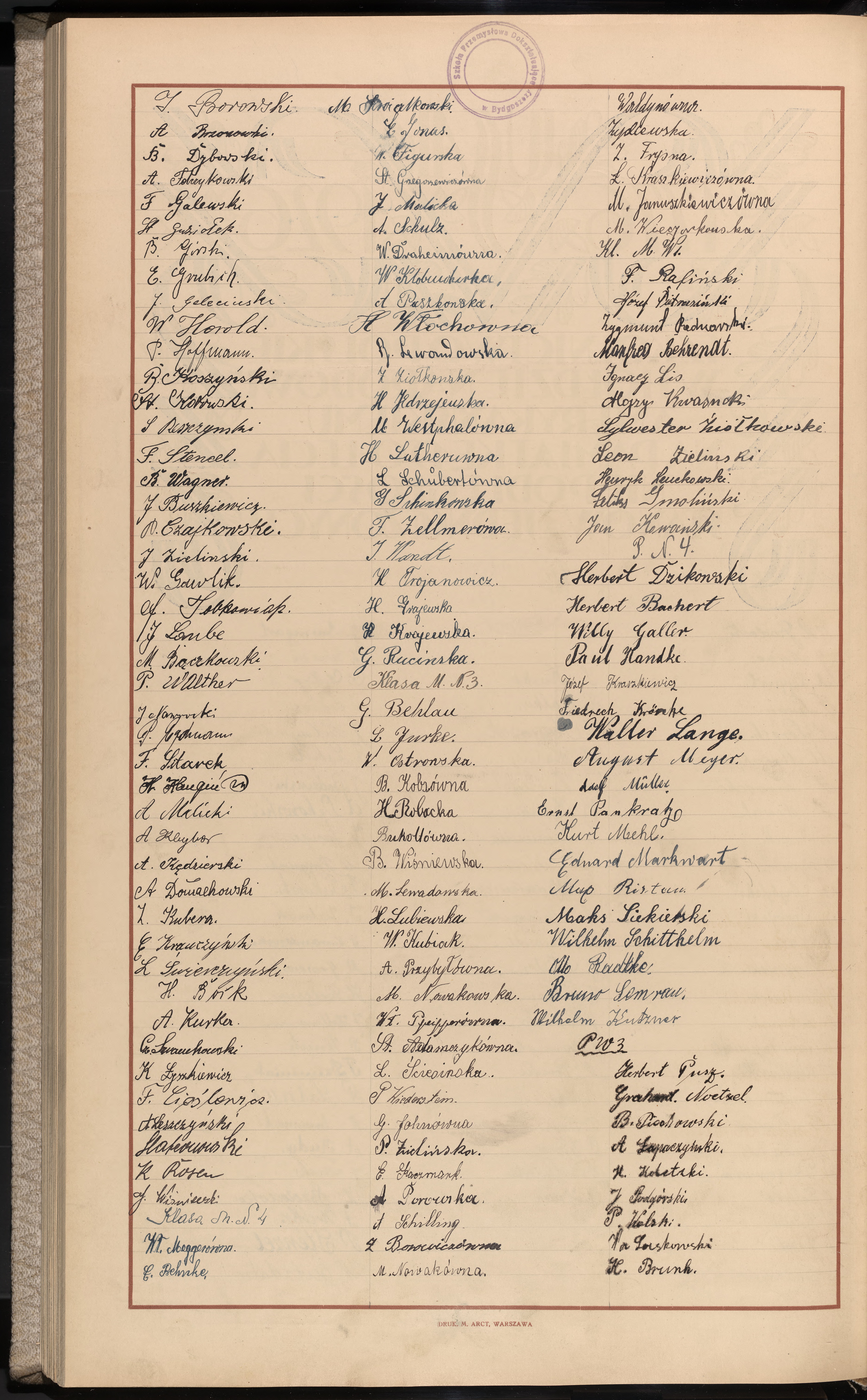 Podpis A. Brzozowski na stronie nr 290 w tomie nr 9