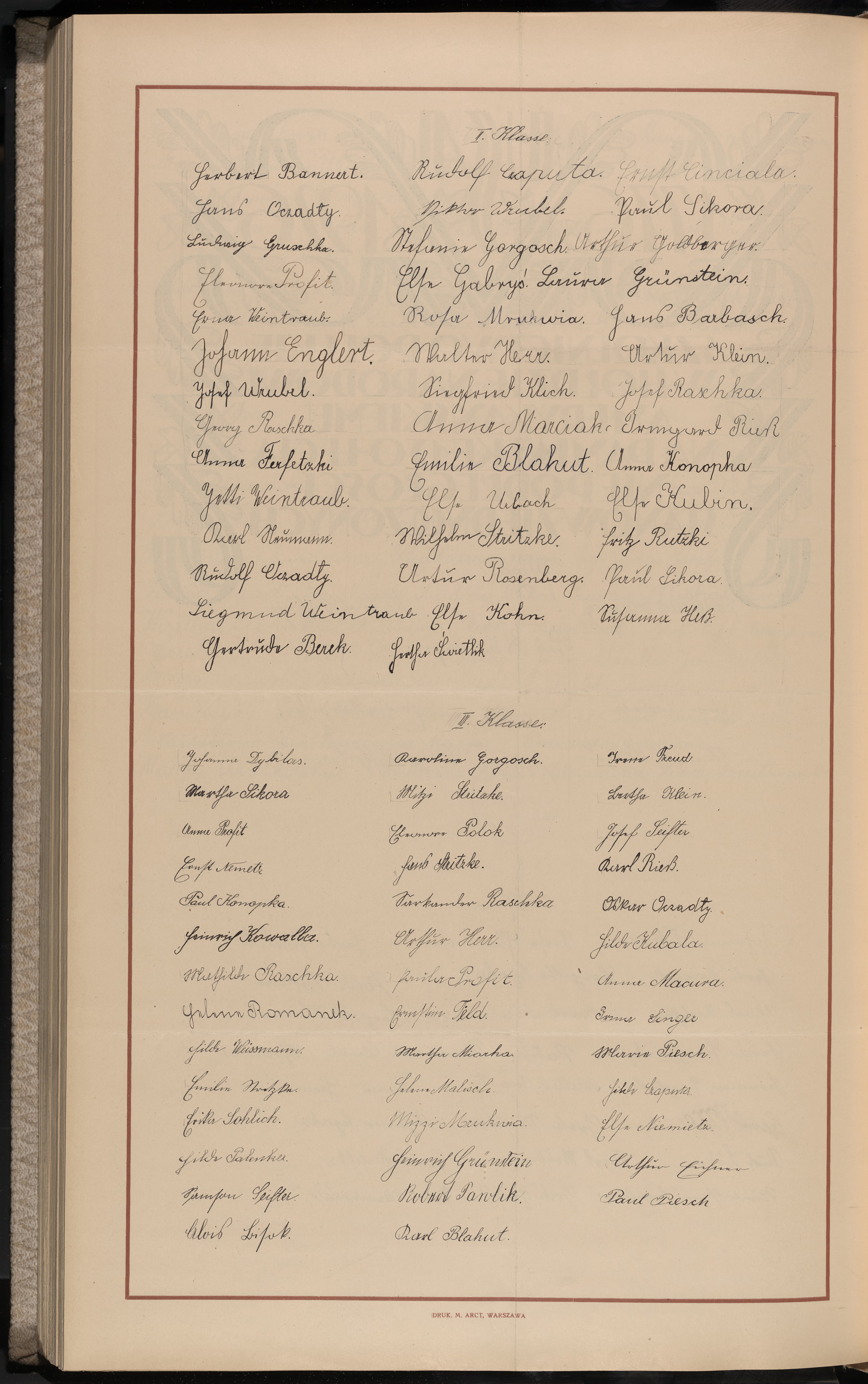 Podpis Ernestine Feld na stronie nr 398 w tomie nr 9