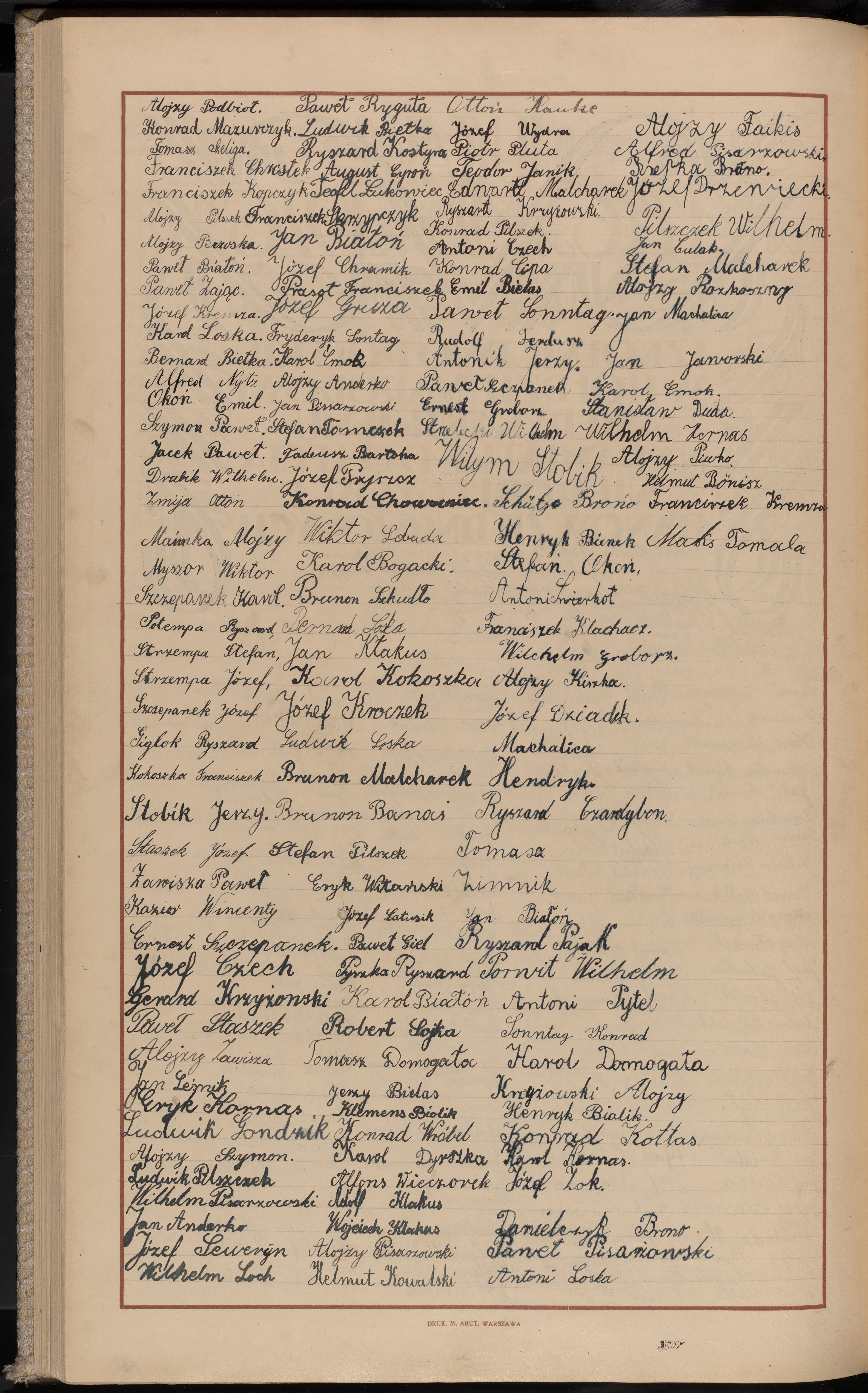 Podpis Karol Dyrozka na stronie nr 184 w tomie nr 10