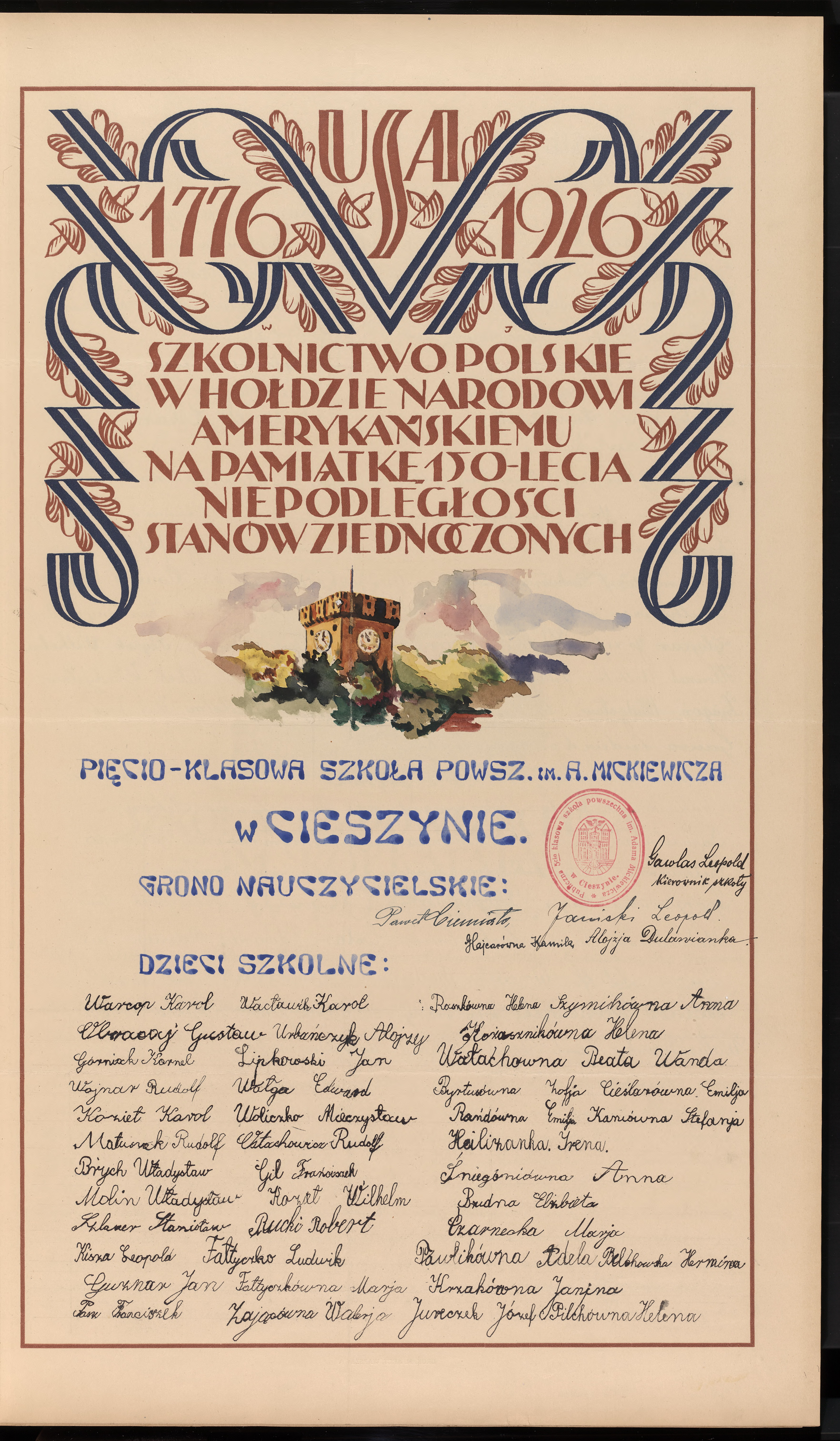 Podpis Leopold                        Gawlas na stronie nr 21 w tomie nr 11