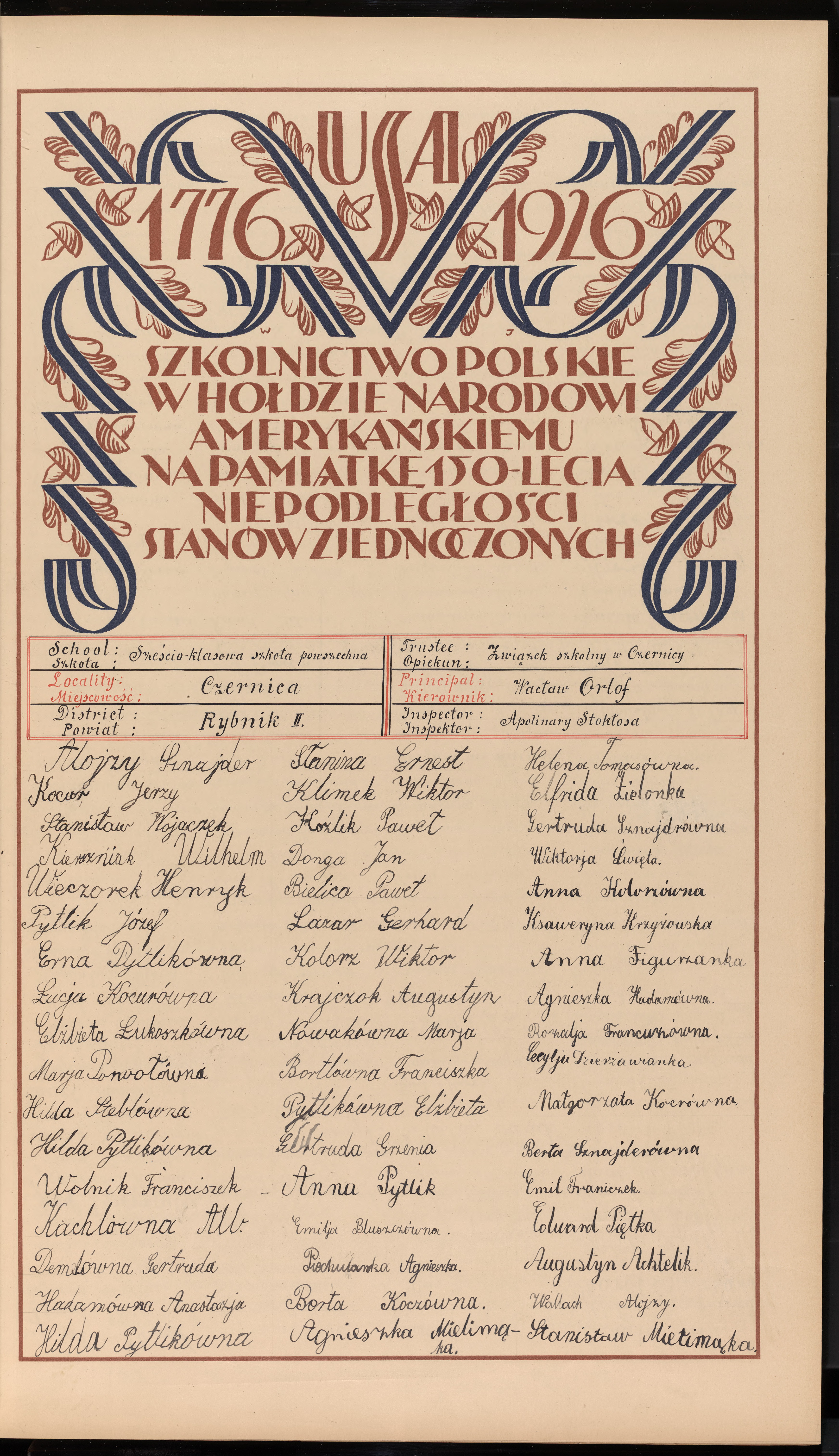 Podpis Wacław Orlof na stronie nr 57 w tomie nr 11