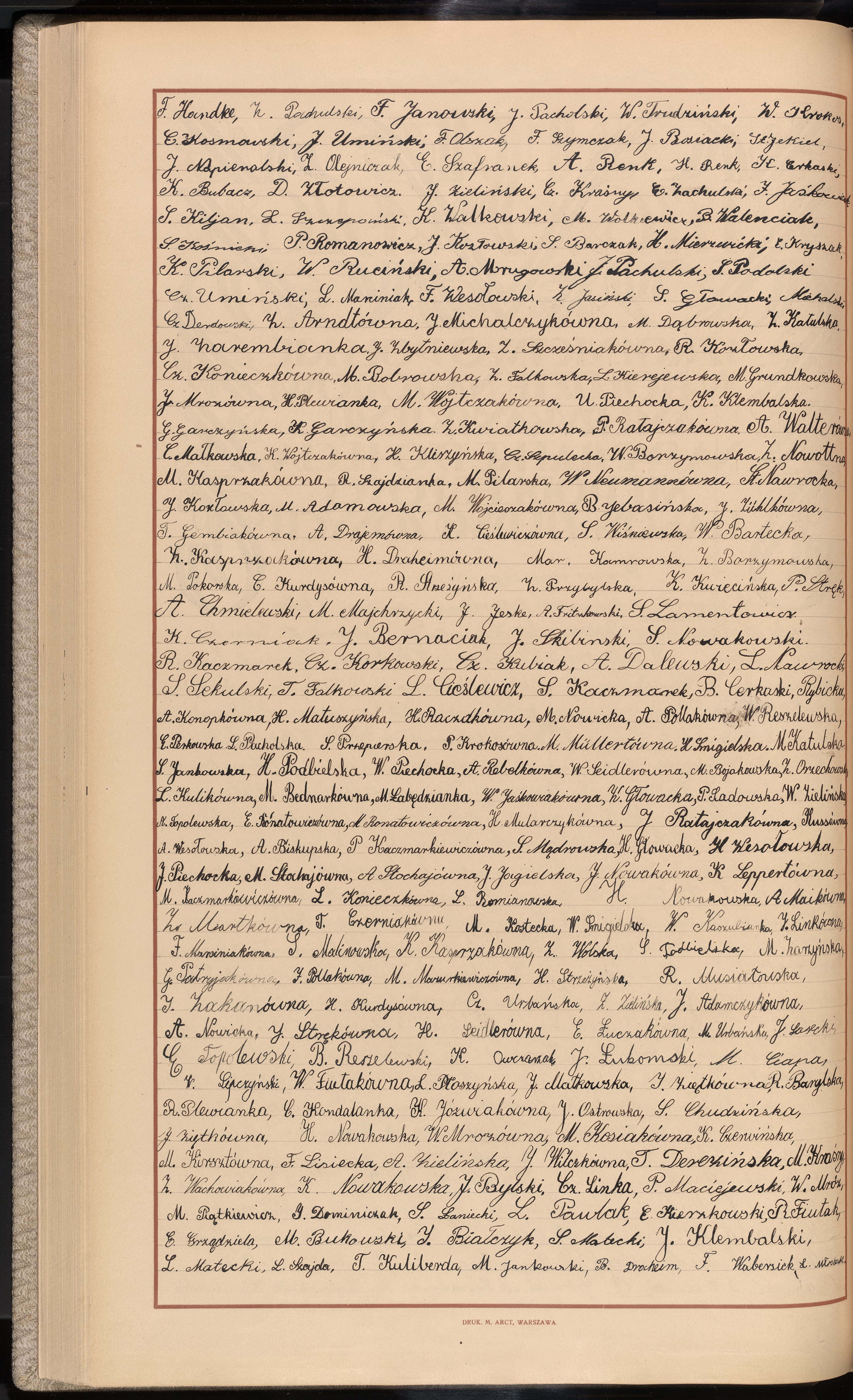 Podpis F. Janowski na stronie nr 156 w tomie nr 11