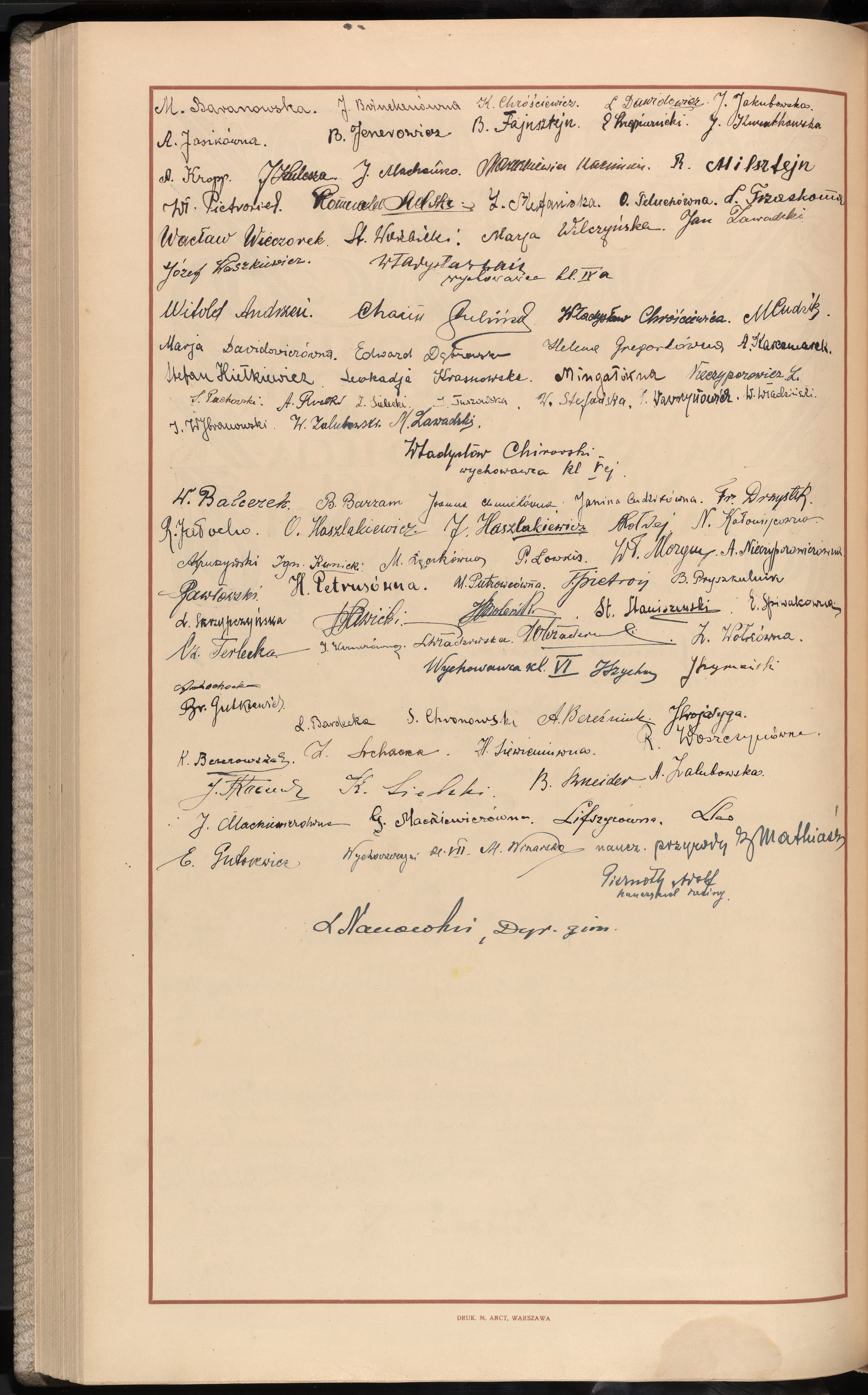 Podpis Wacław Wieczorek na stronie nr 250 w tomie nr 11