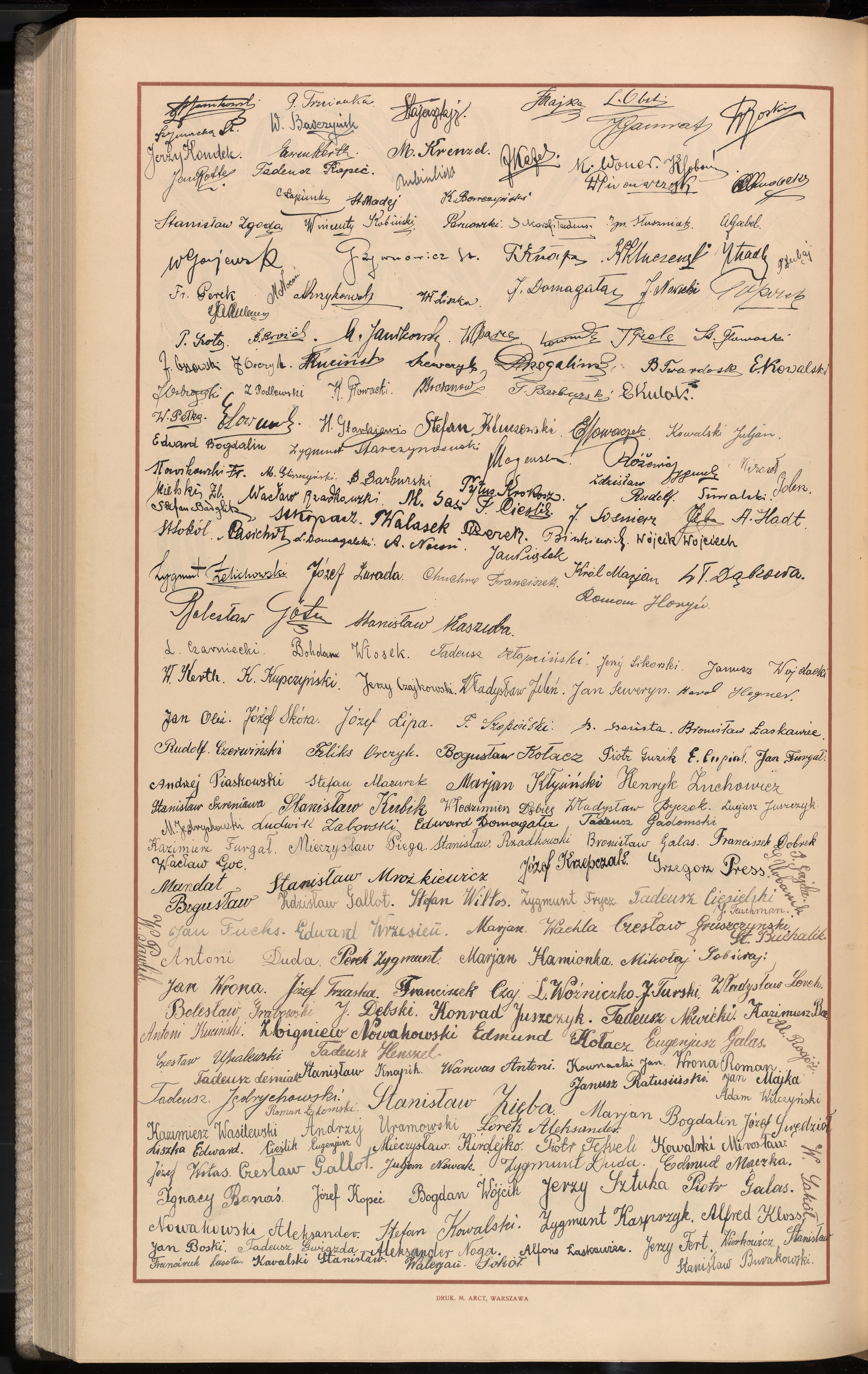 Podpis Fr. Perek na stronie nr 346 w tomie nr 11