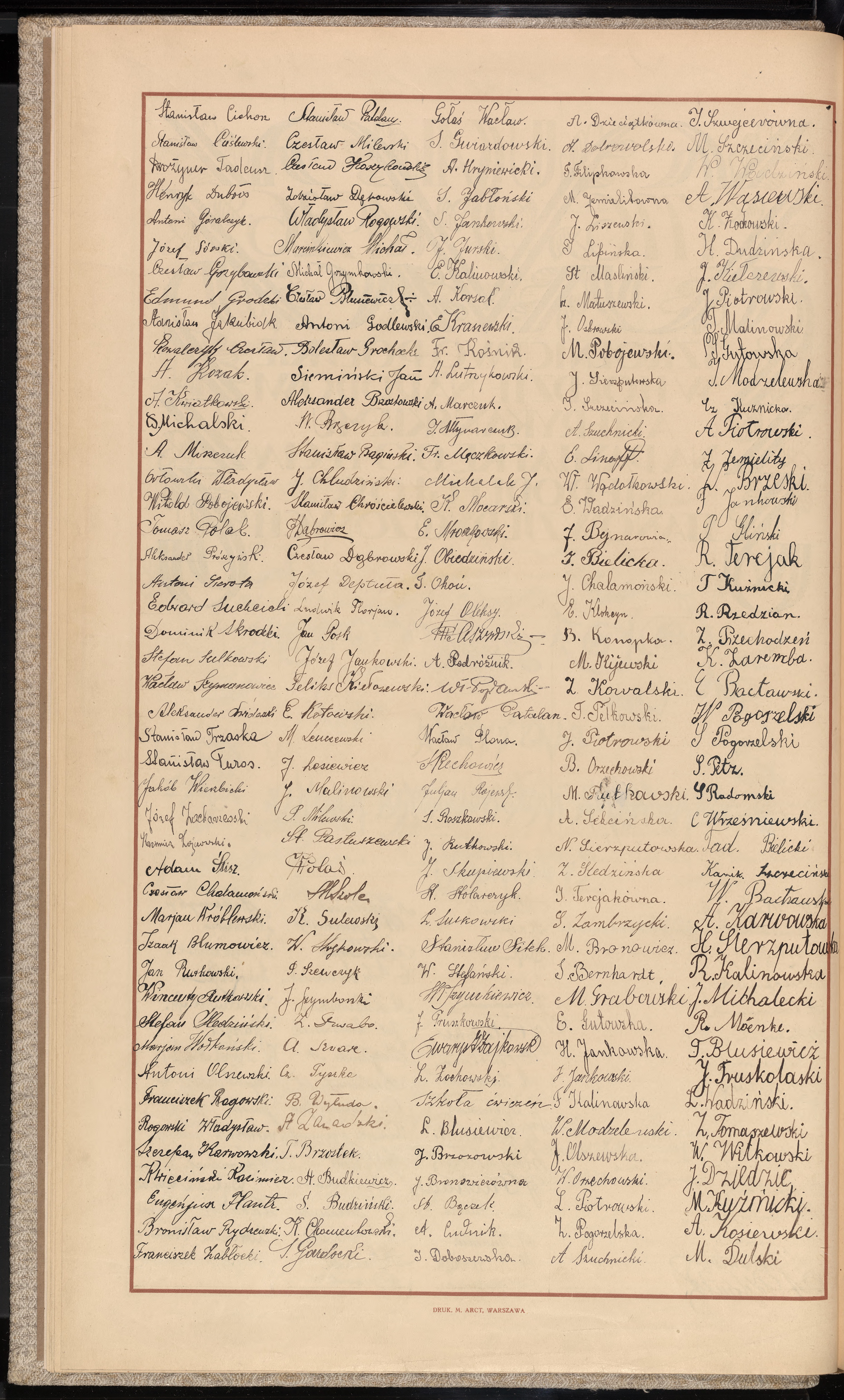 Podpis J. Ostrowski na stronie nr 14 w tomie nr 12