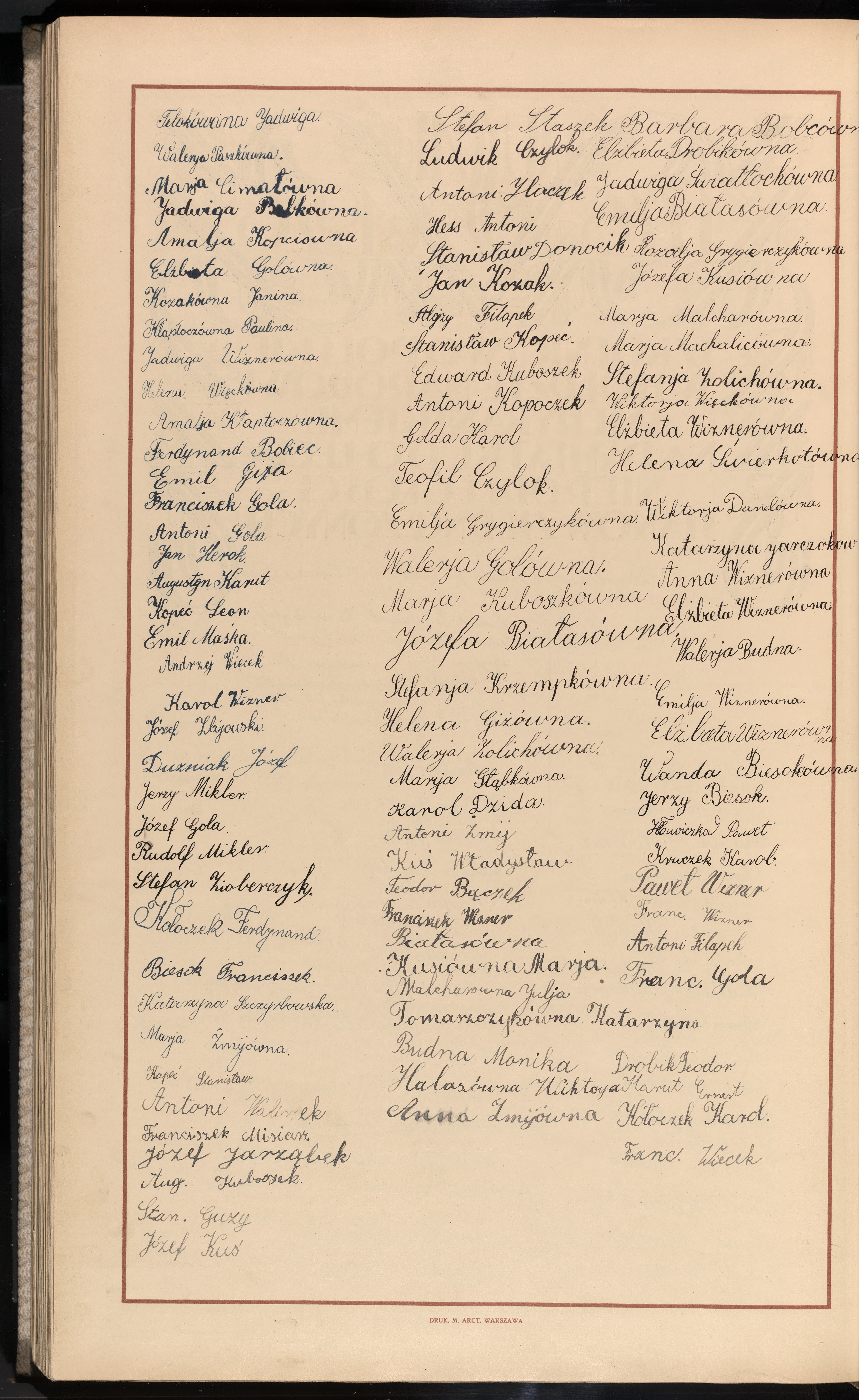 Podpis Jadwiga Boblowna na stronie nr 380 w tomie nr 12