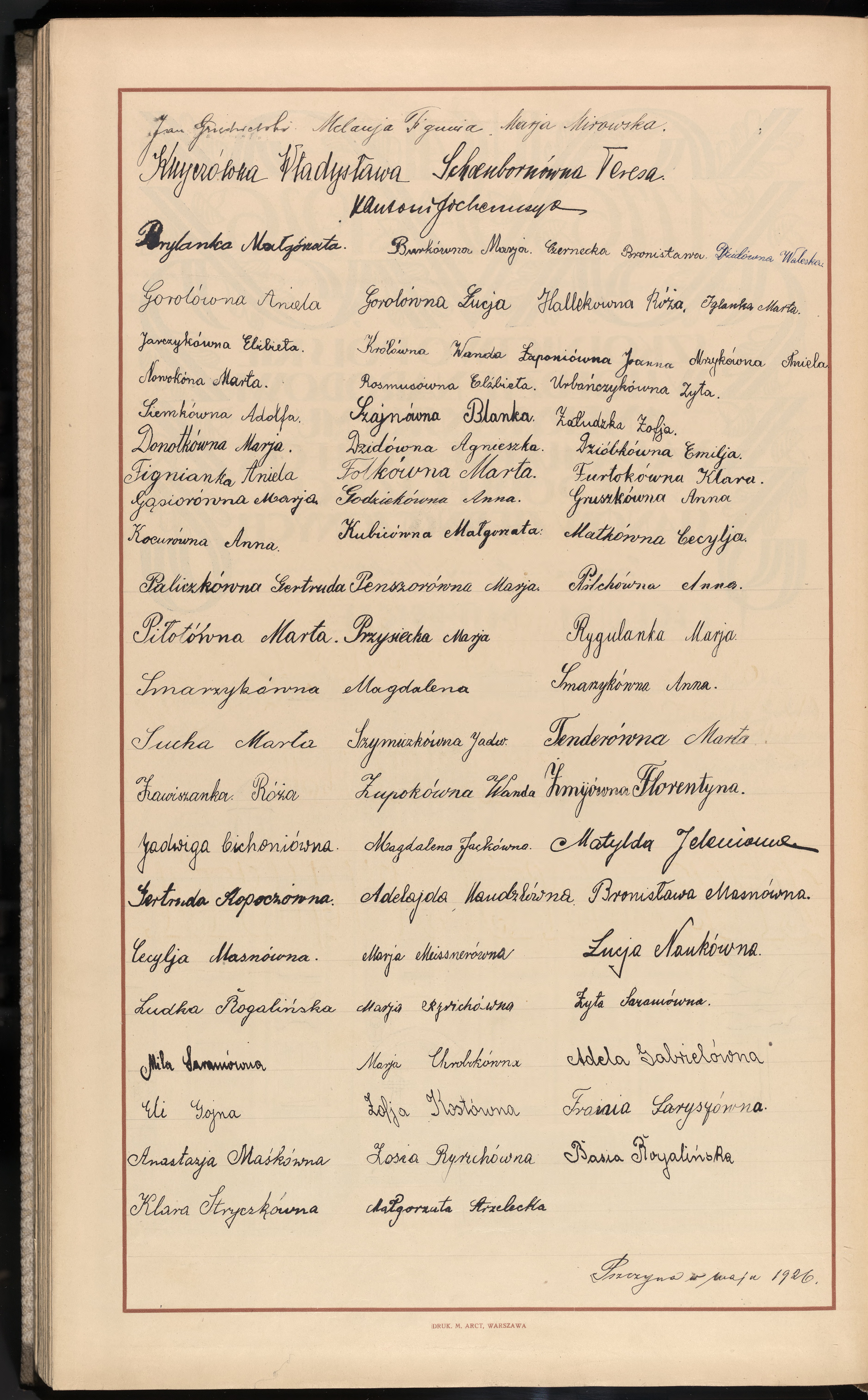 Podpis Aniela Goradówna na stronie nr 402 w tomie nr 12