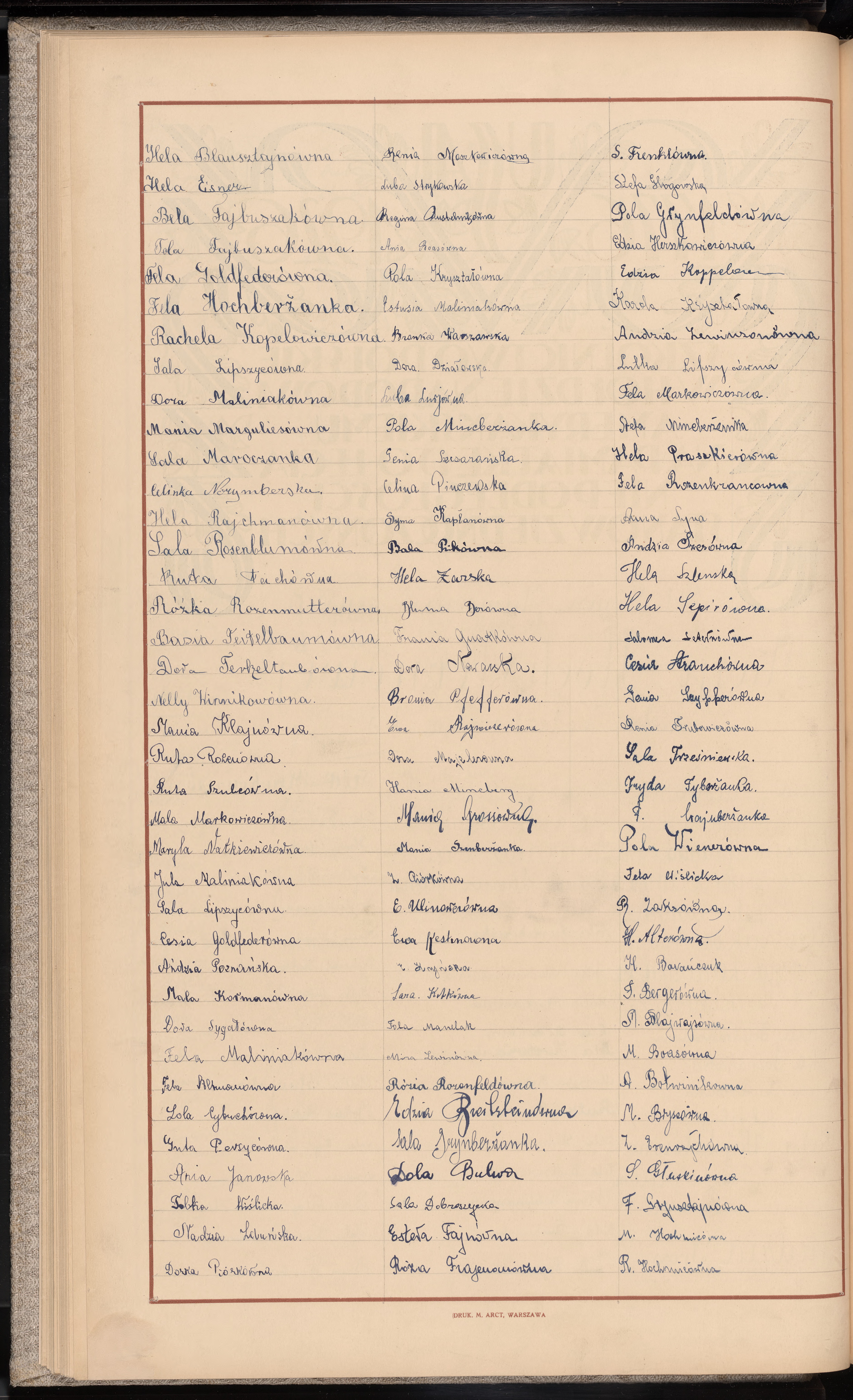 Podpis Hela Blausztajnówna na stronie nr 60 w tomie nr 13