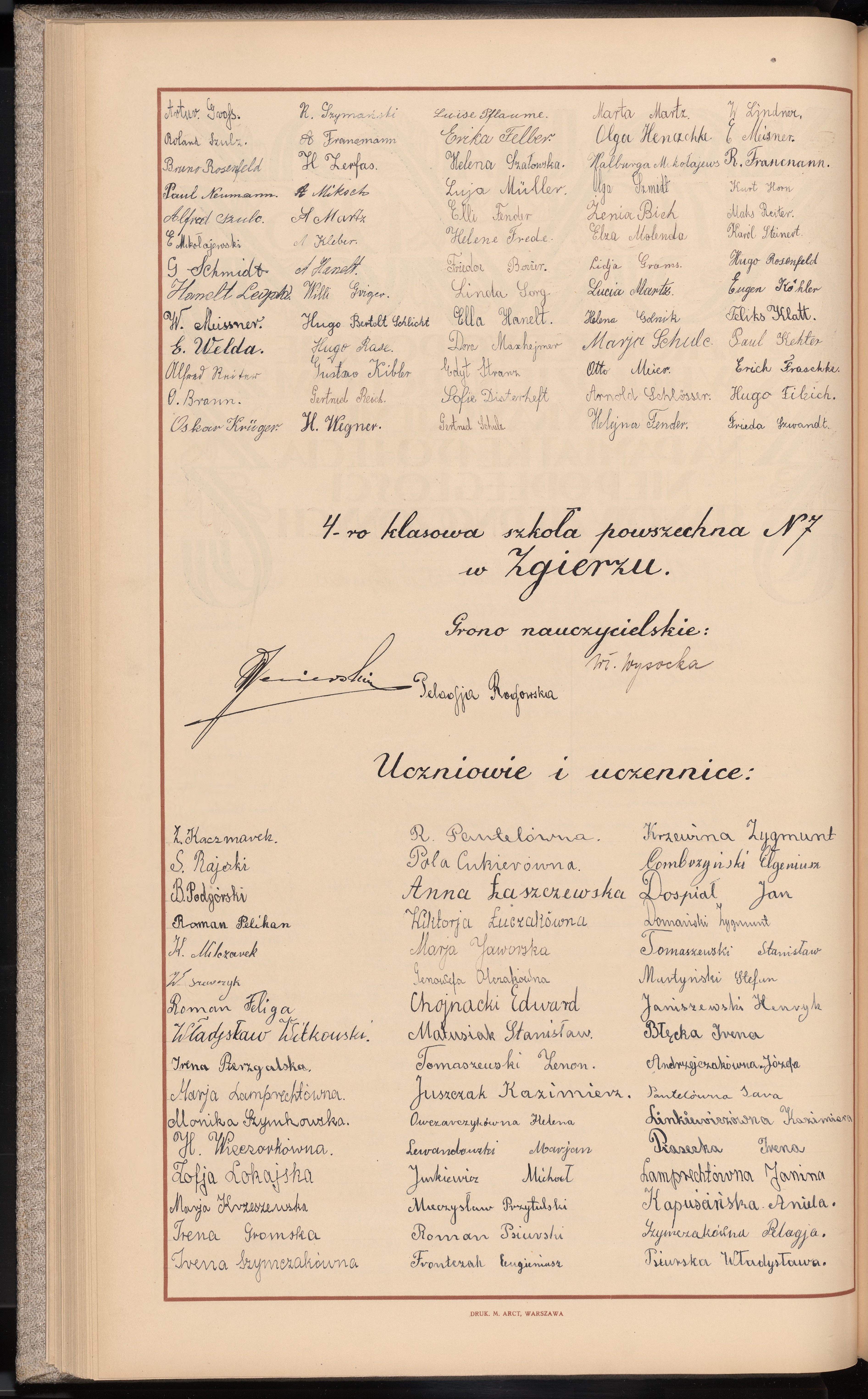 Podpis Władysława Psiurska na stronie nr 92 w tomie nr 13