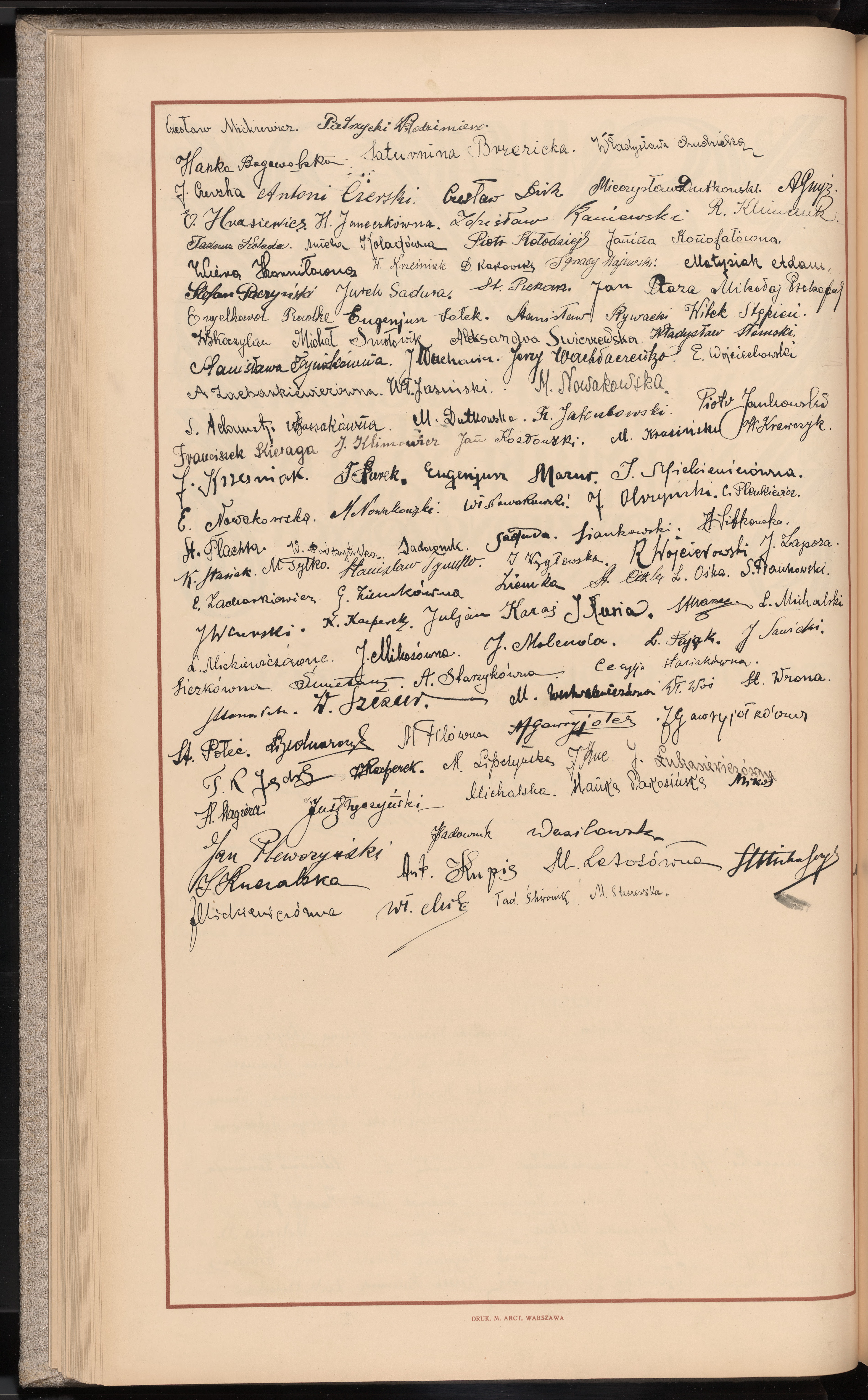 Podpis M. Steczewska na stronie nr 94 w tomie nr 13