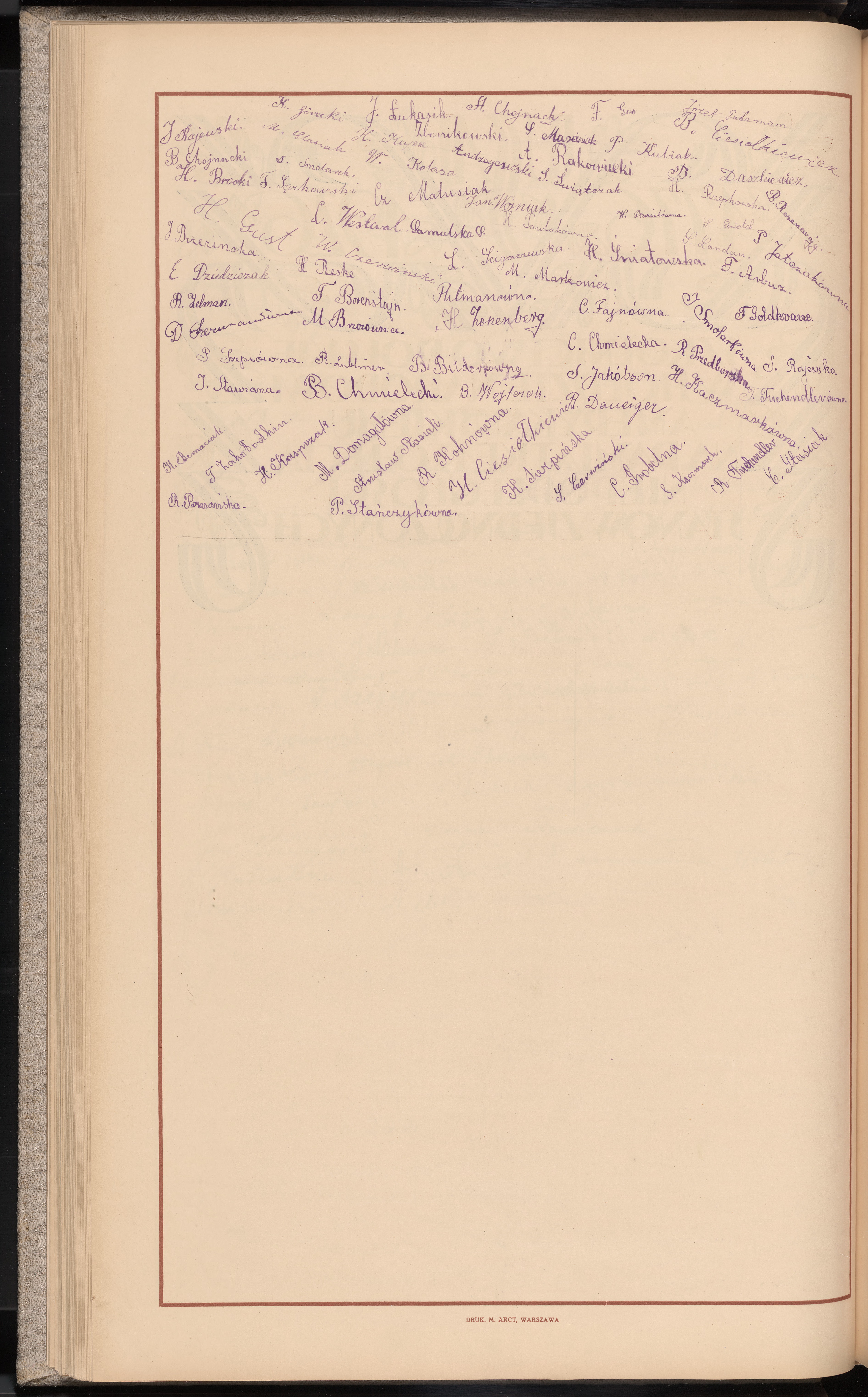 Podpis I. Wachowicz na stronie nr 96 w tomie nr 13