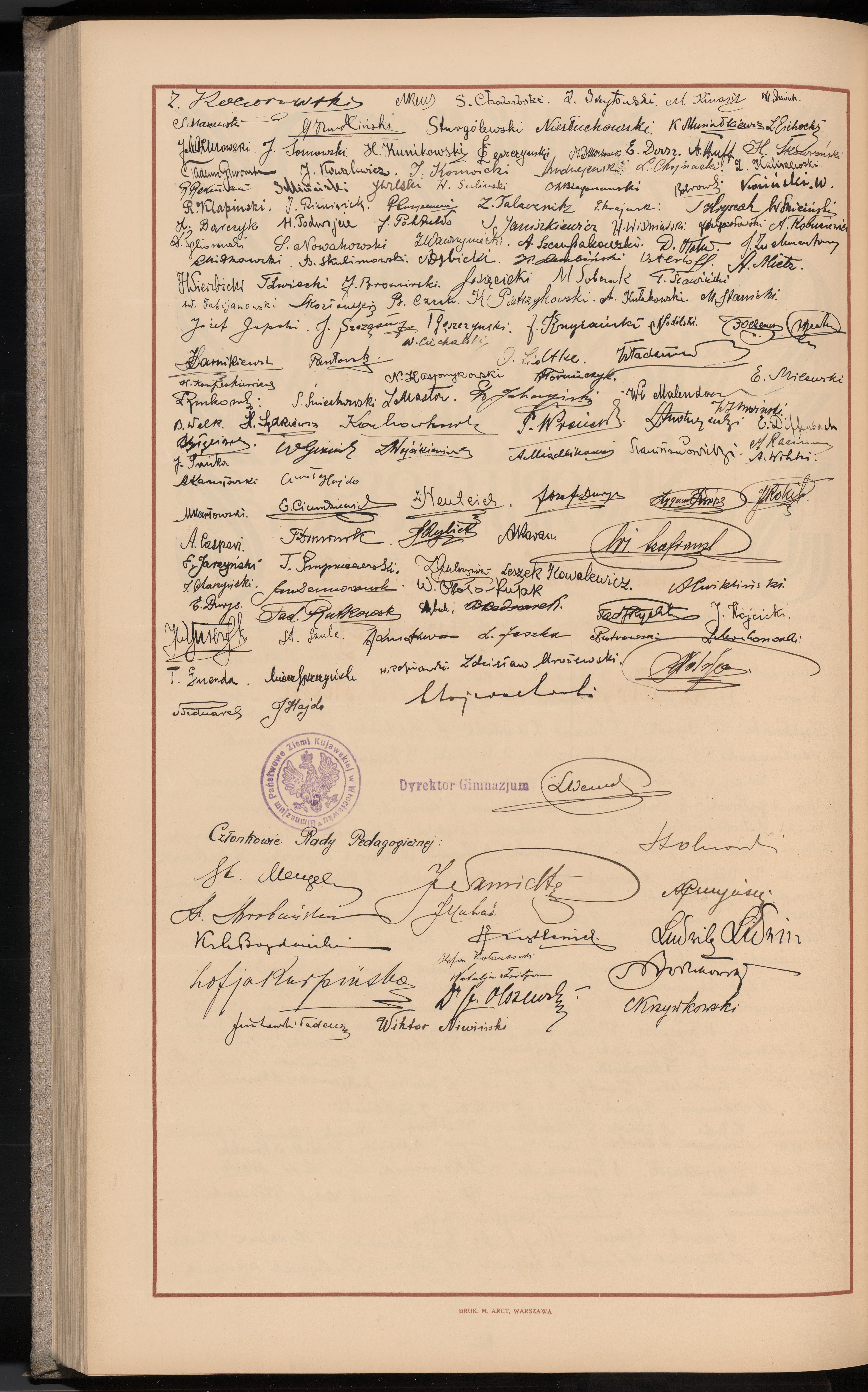 Podpis Wiktor Niwiński na stronie nr 234 w tomie nr 13