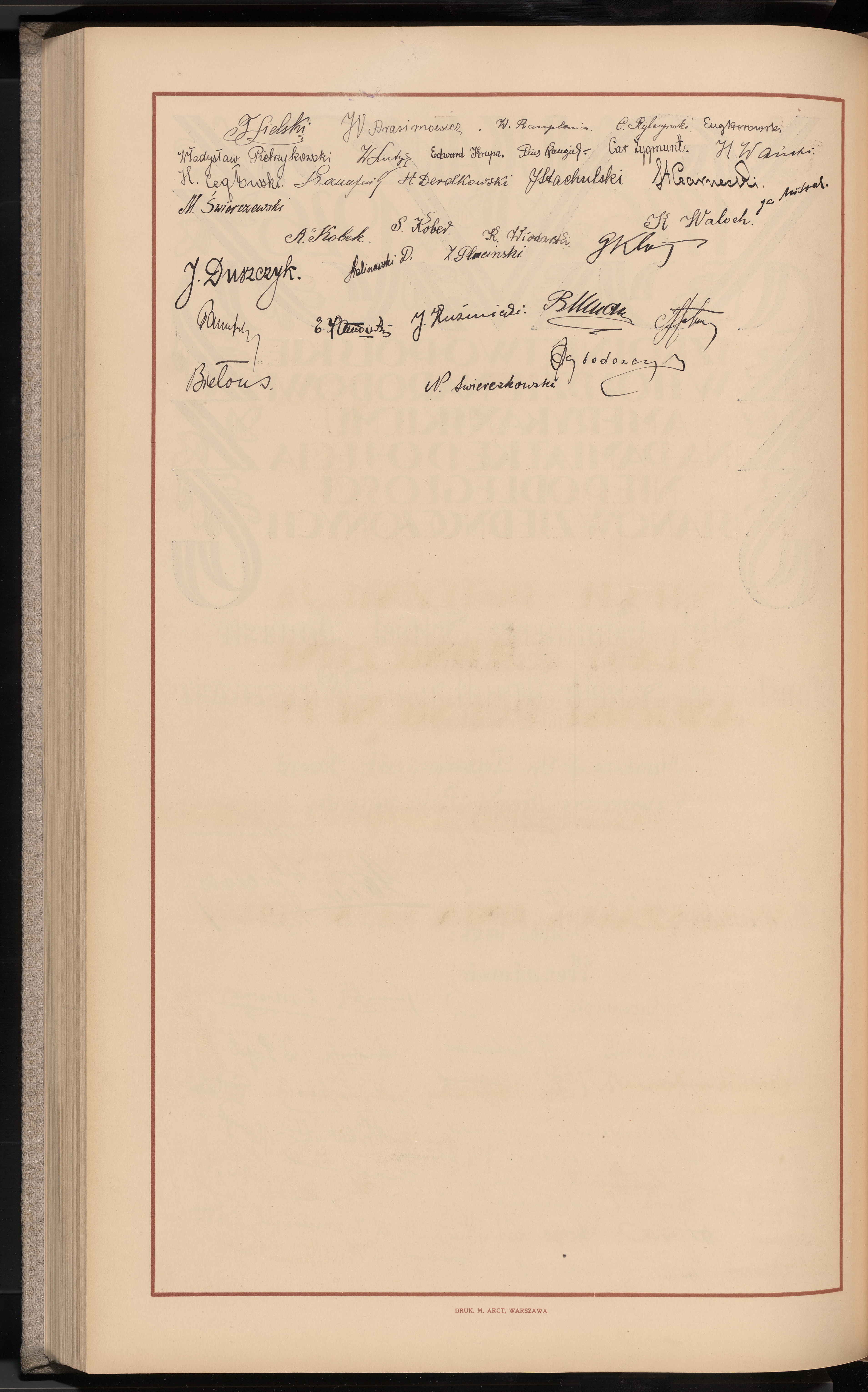 Podpis N. Świerczkowski na stronie nr 252 w tomie nr 13