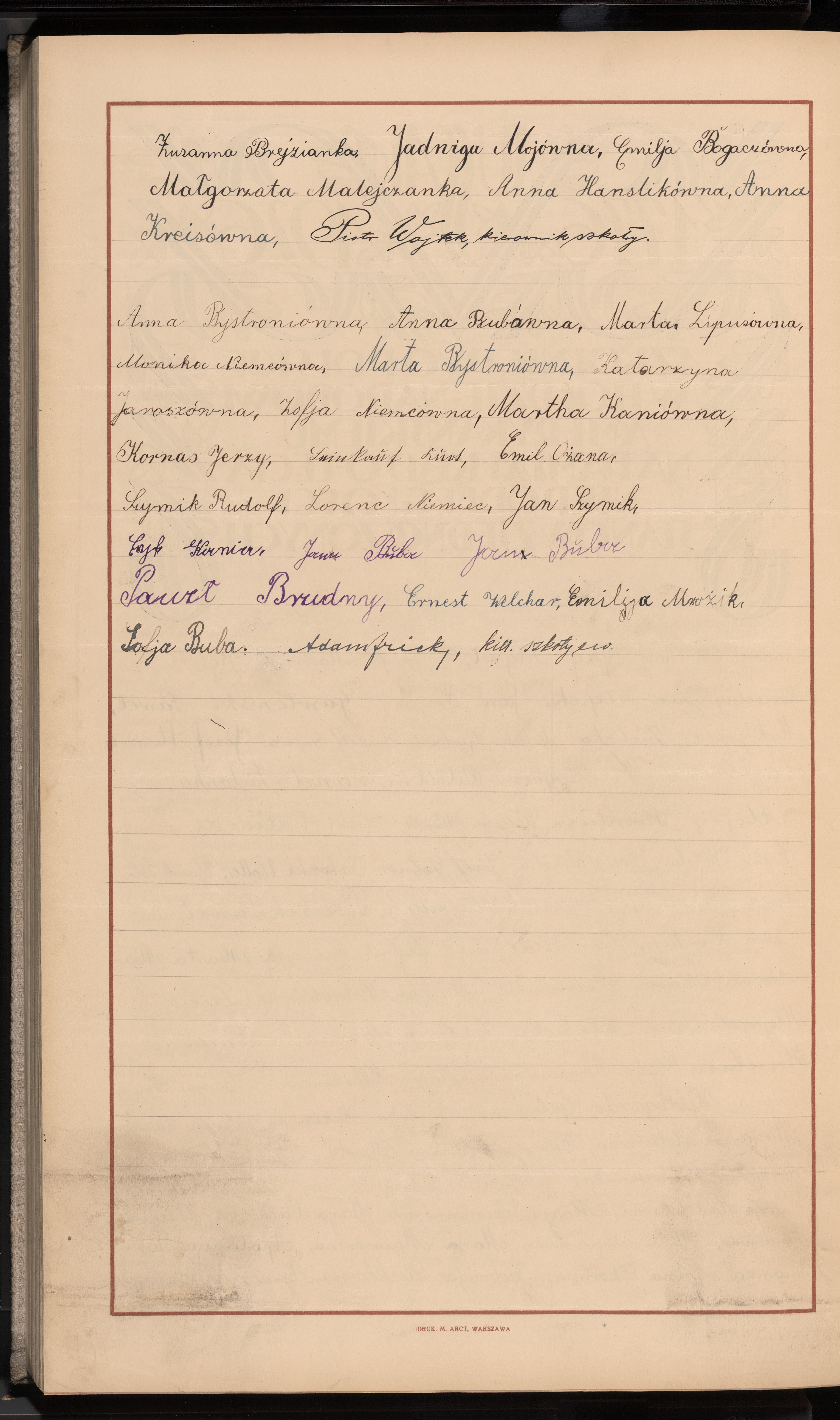 Podpis Adam Frich na stronie nr 412 w tomie nr 13