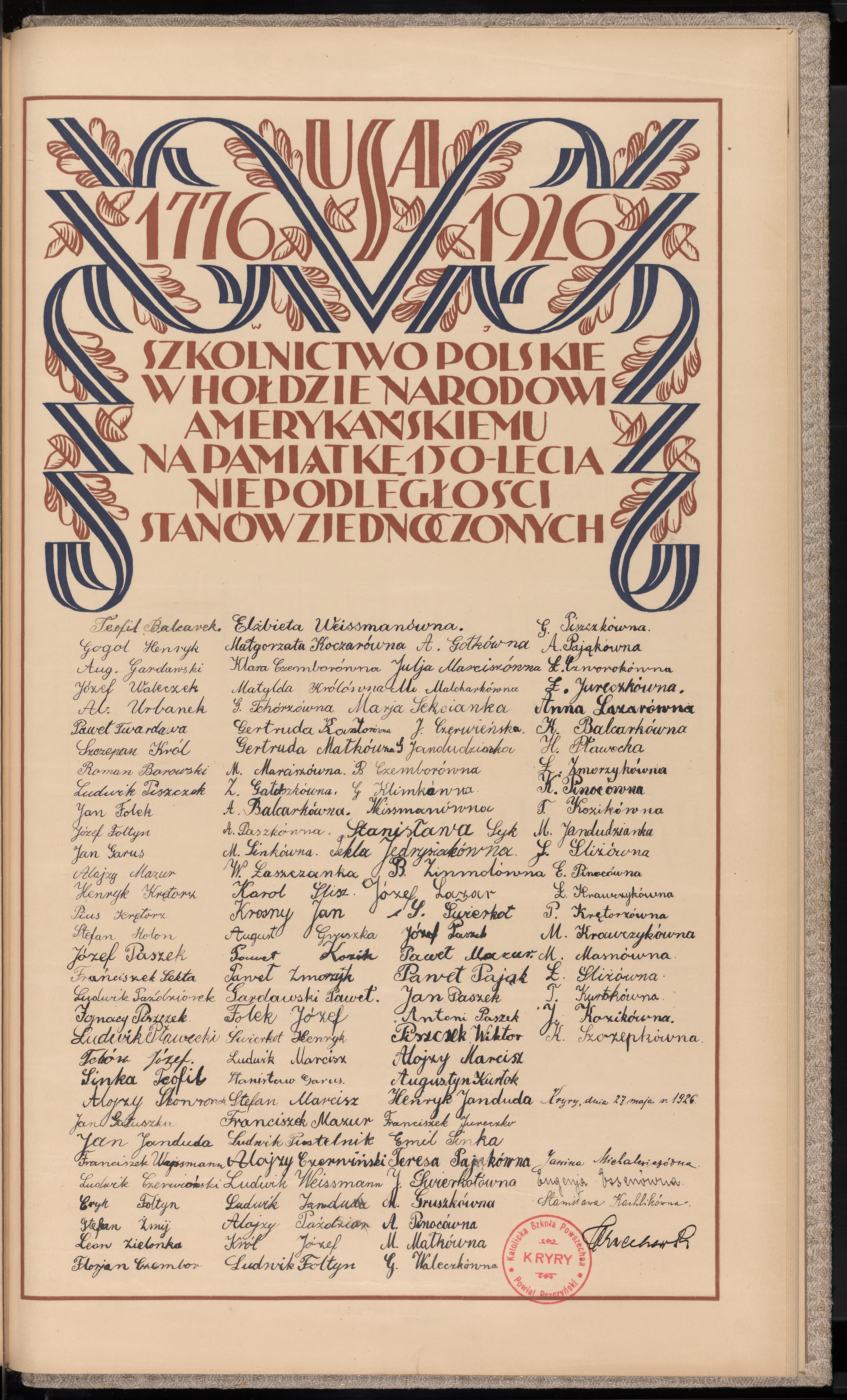 Podpis Augustyn Kurtok na stronie nr 413 w tomie nr 13