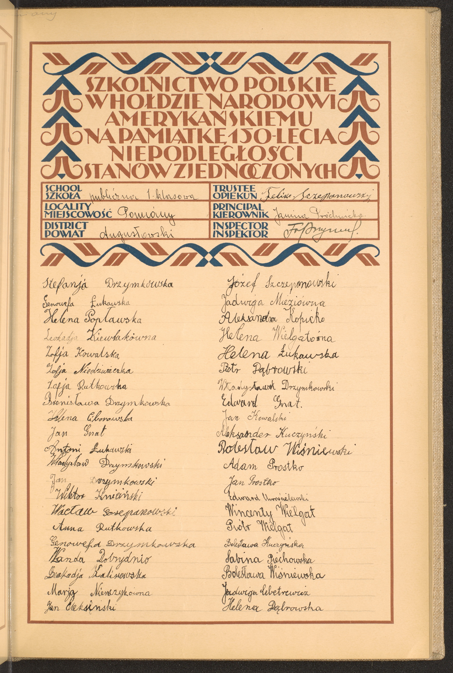 Podpis Feliks Szczepanowski na stronie nr 61 w tomie nr 14