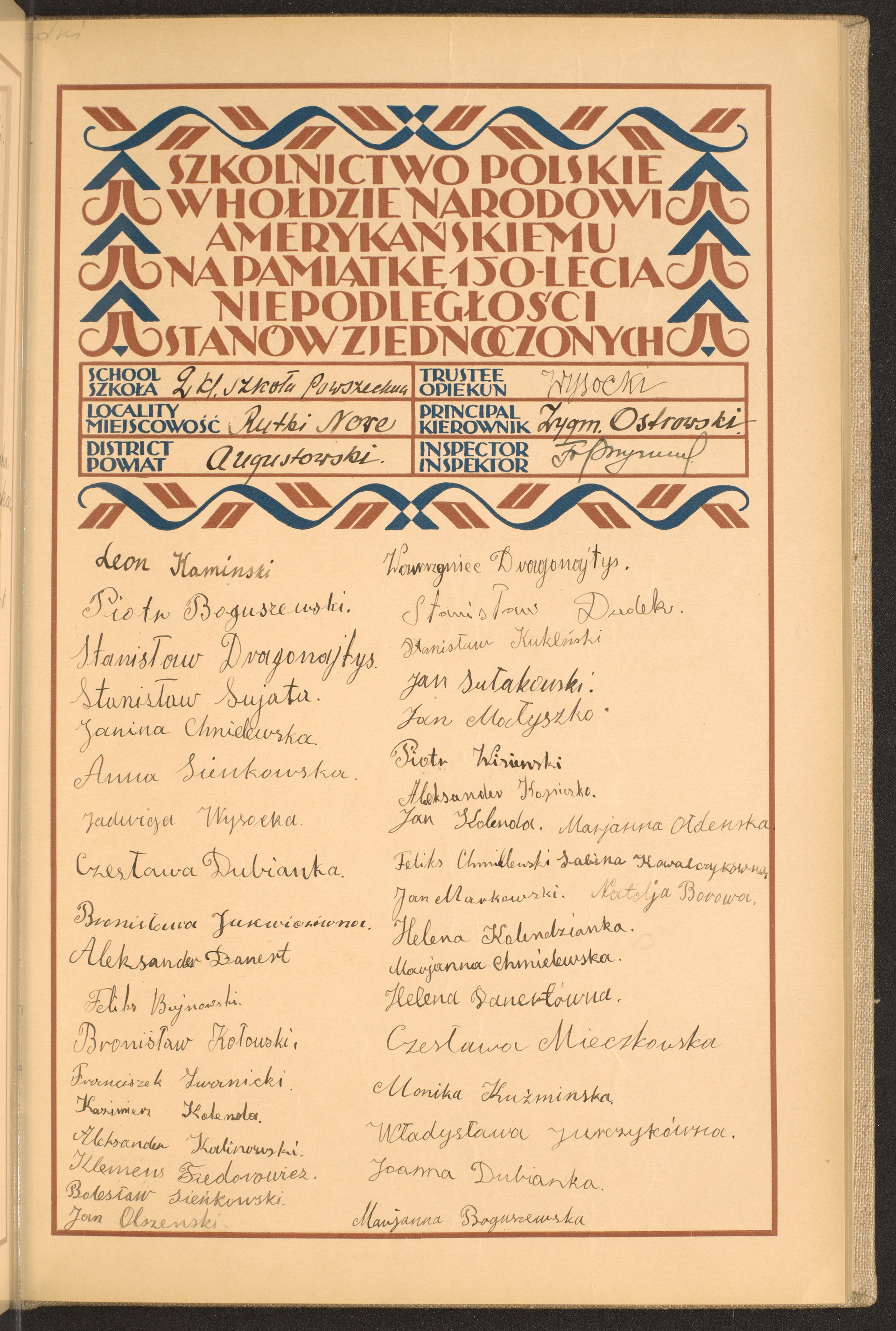 Podpis  Wysocki na stronie nr 69 w tomie nr 14