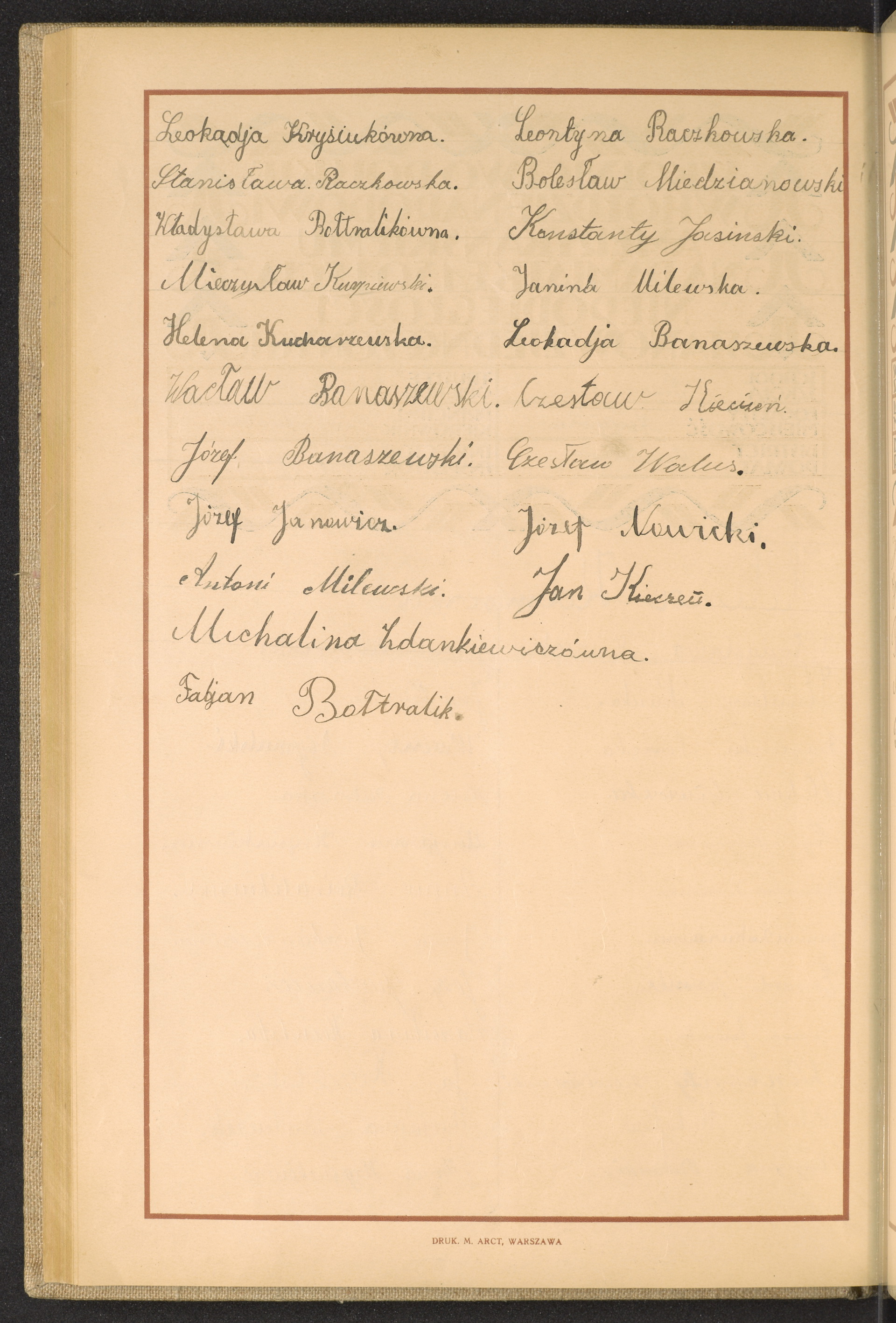 Podpis Czesław Kieczeń na stronie nr 134 w tomie nr 14