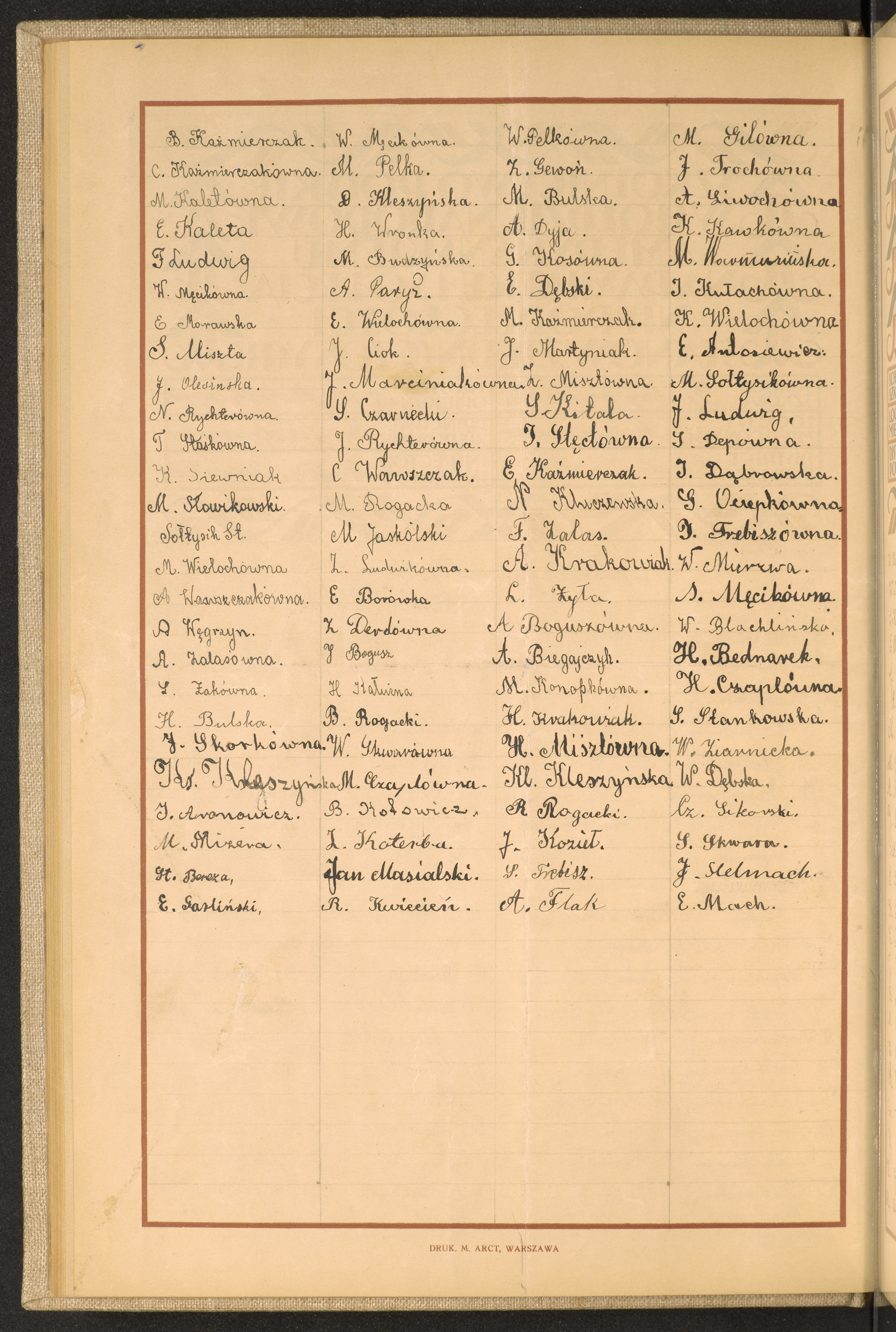 Podpis B. Kaźmierczak na stronie nr 40 w tomie nr 15