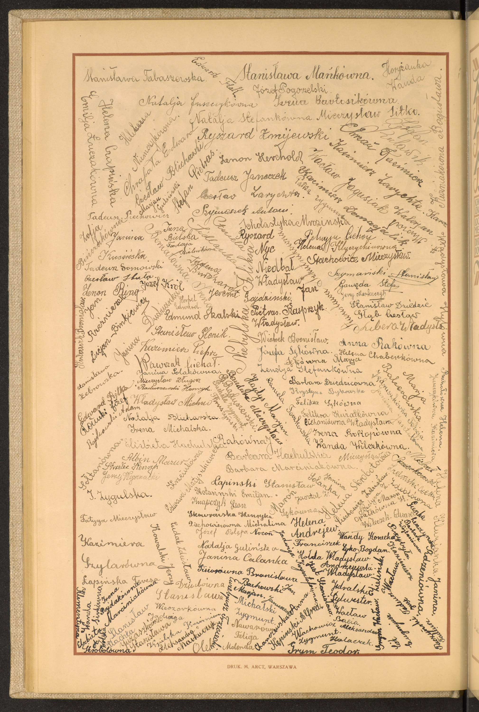 Podpis Tadeusz Just na stronie nr 46 w tomie nr 15