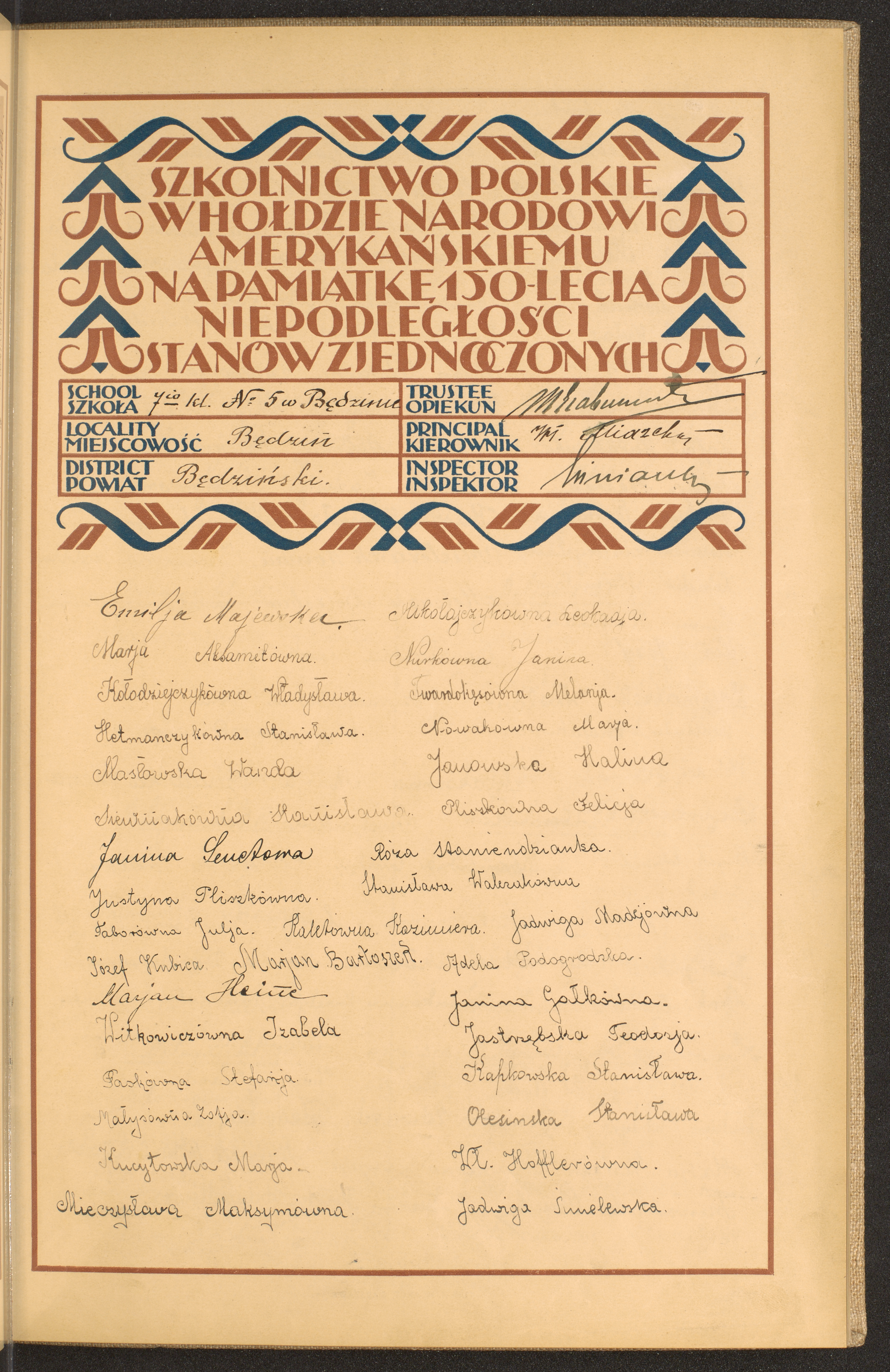 Podpis Kazimiera Kaleta na stronie nr 47 w tomie nr 15