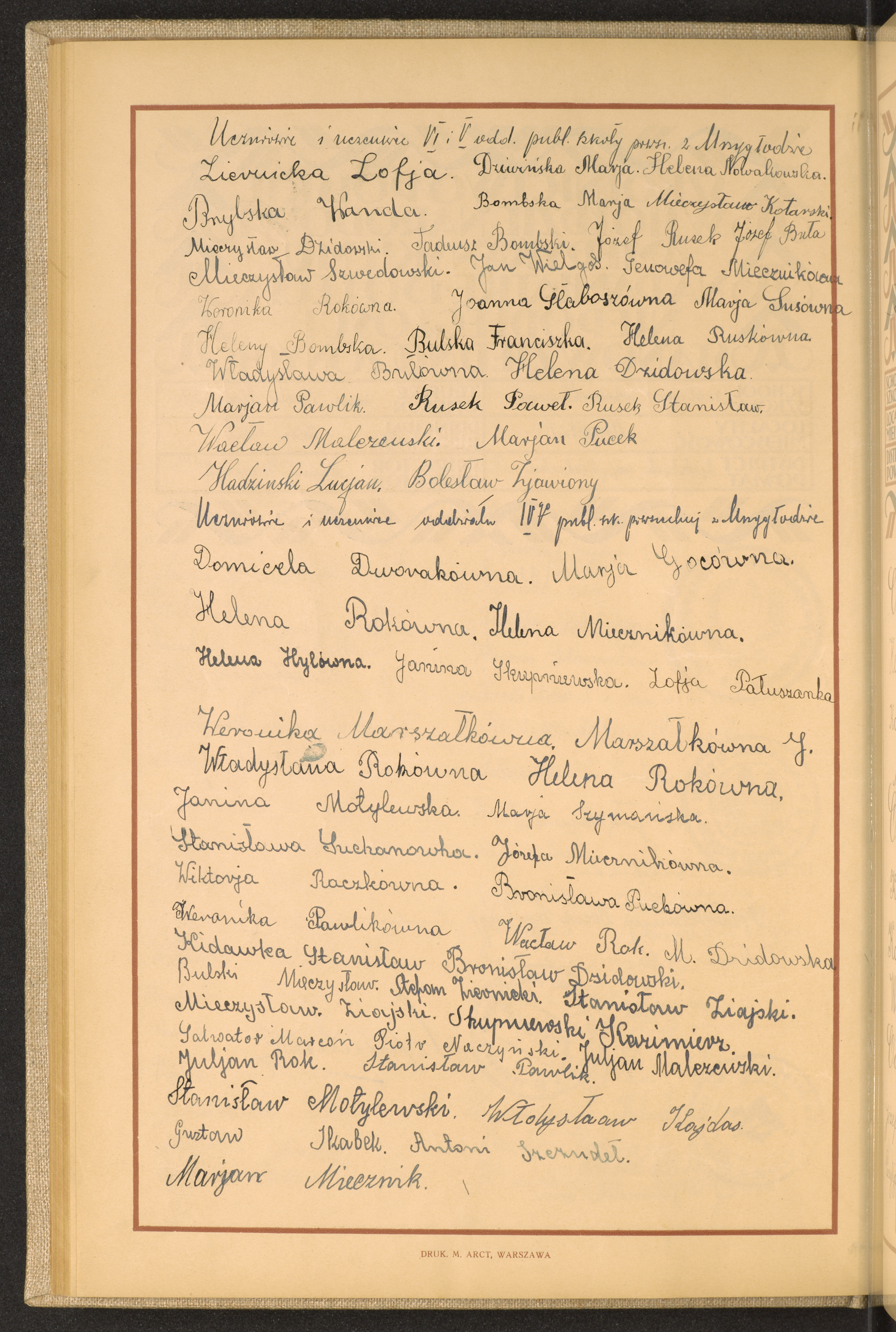 Podpis Marian Miecznik na stronie nr 76 w tomie nr 15