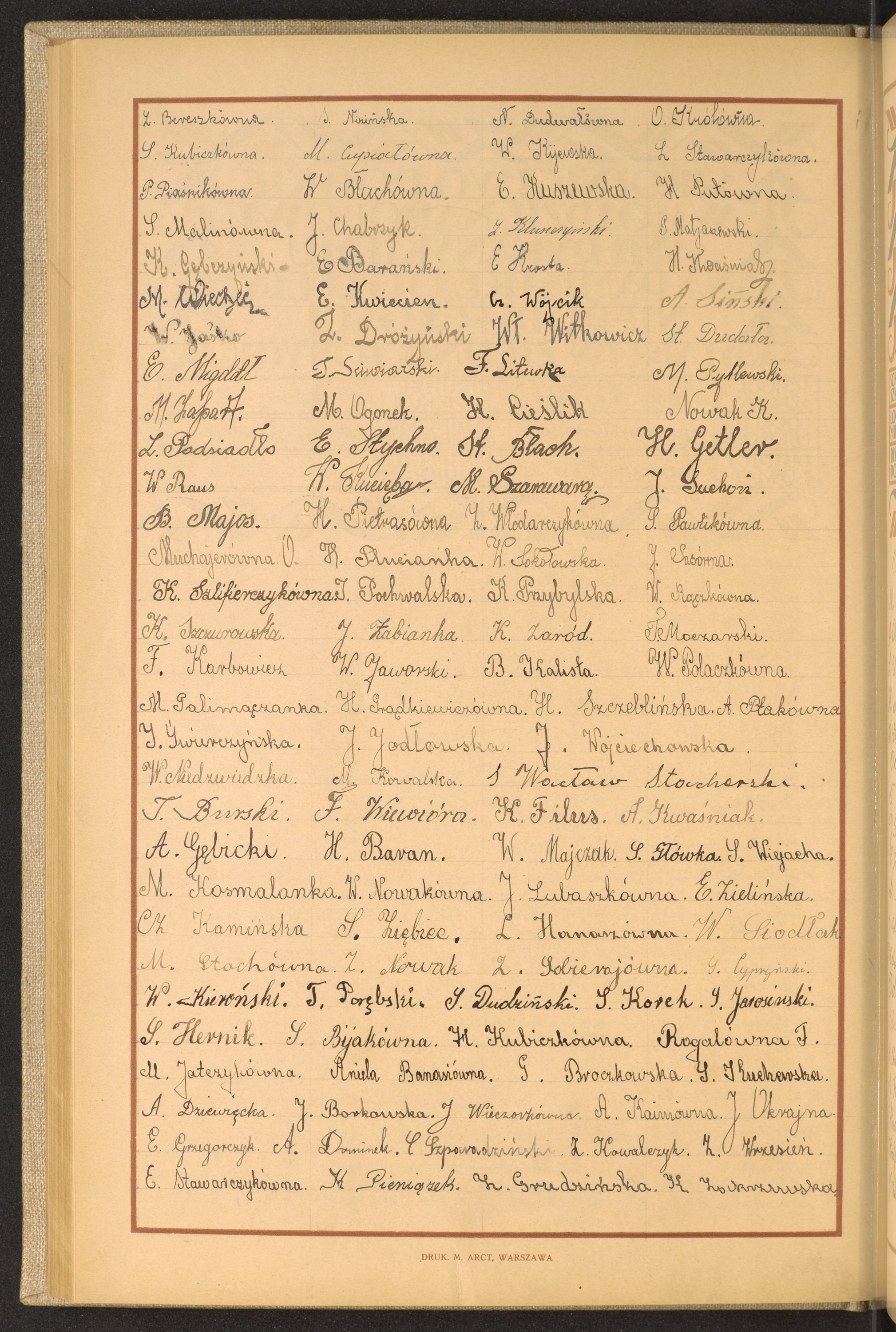 Podpis K. Zakrzewska na stronie nr 118 w tomie nr 15