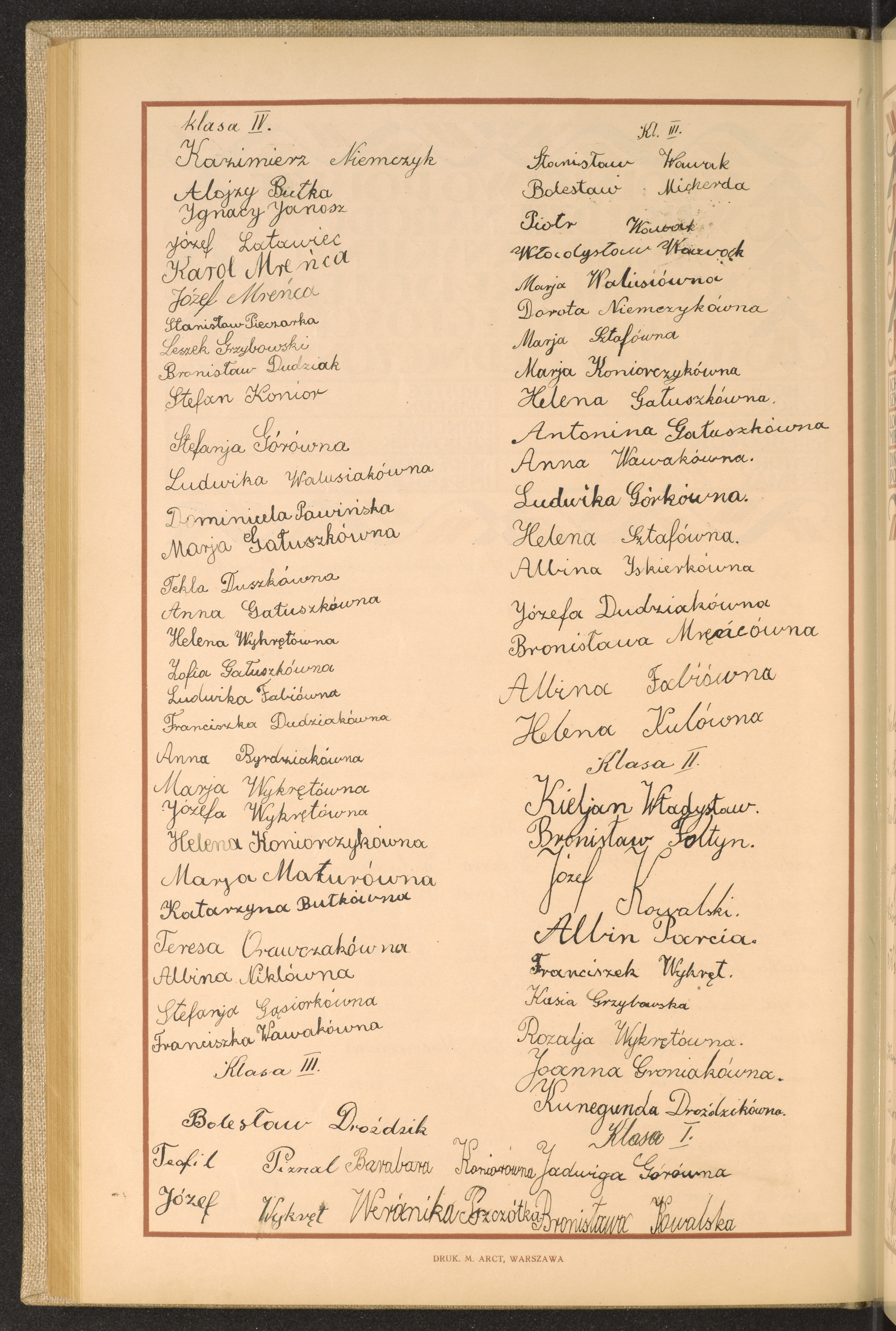 Podpis Bronisława Kowalska na stronie nr 176 w tomie nr 15