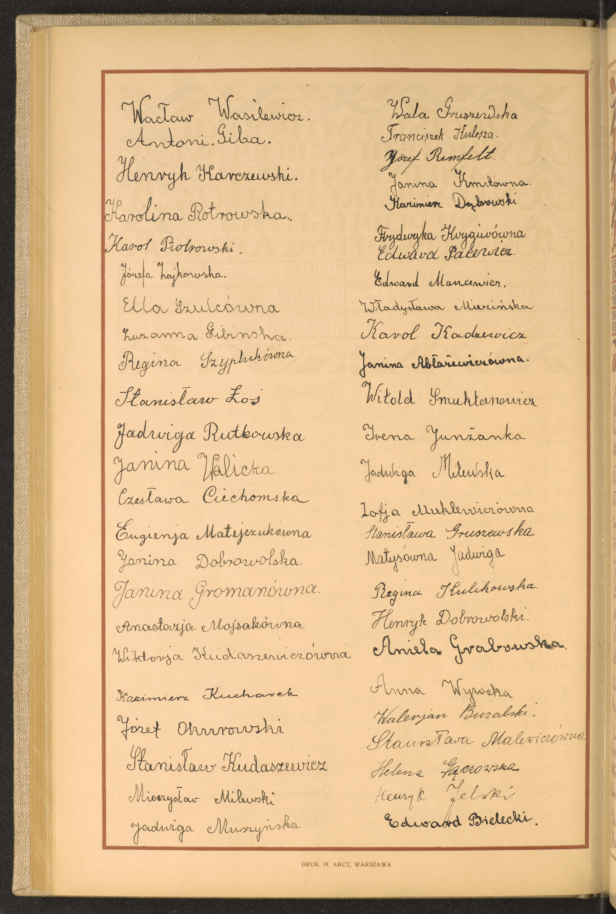 Podpis Wacław Wasilewicz na stronie nr 188 w tomie nr 15