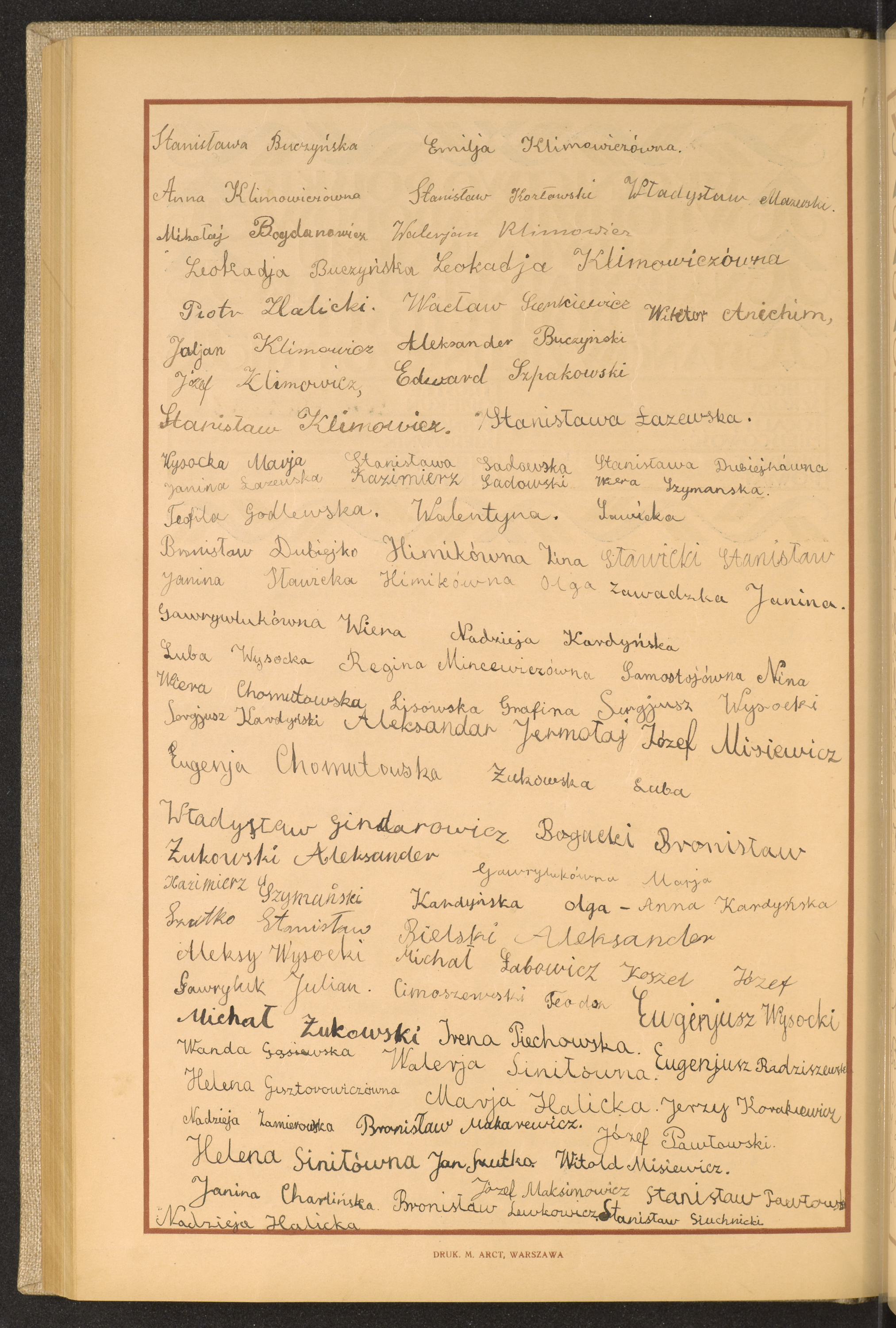 Podpis Stanisława Buczyńska na stronie nr 202 w tomie nr 15