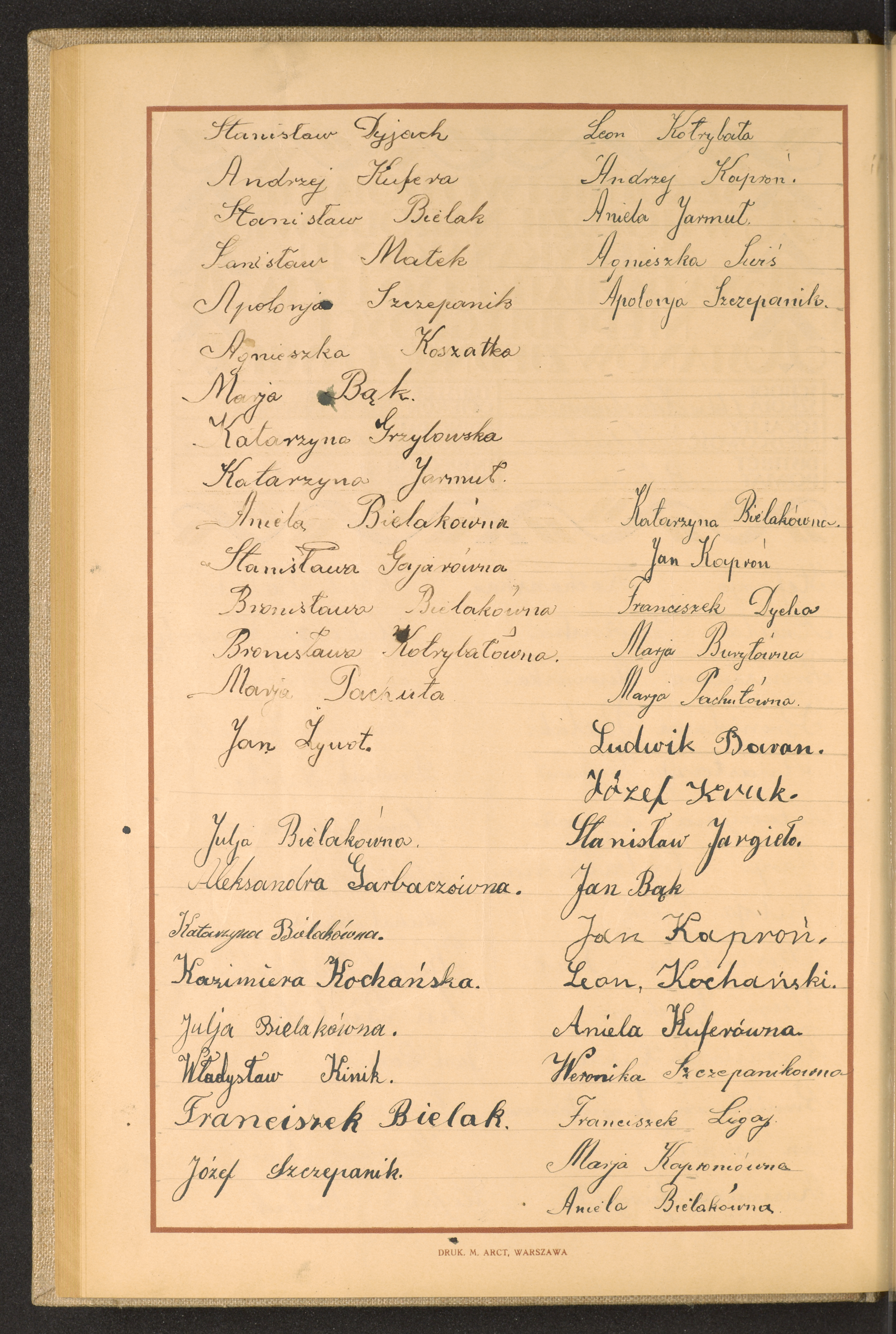 Podpis Stanisław Dyjach na stronie nr 94 w tomie nr 16